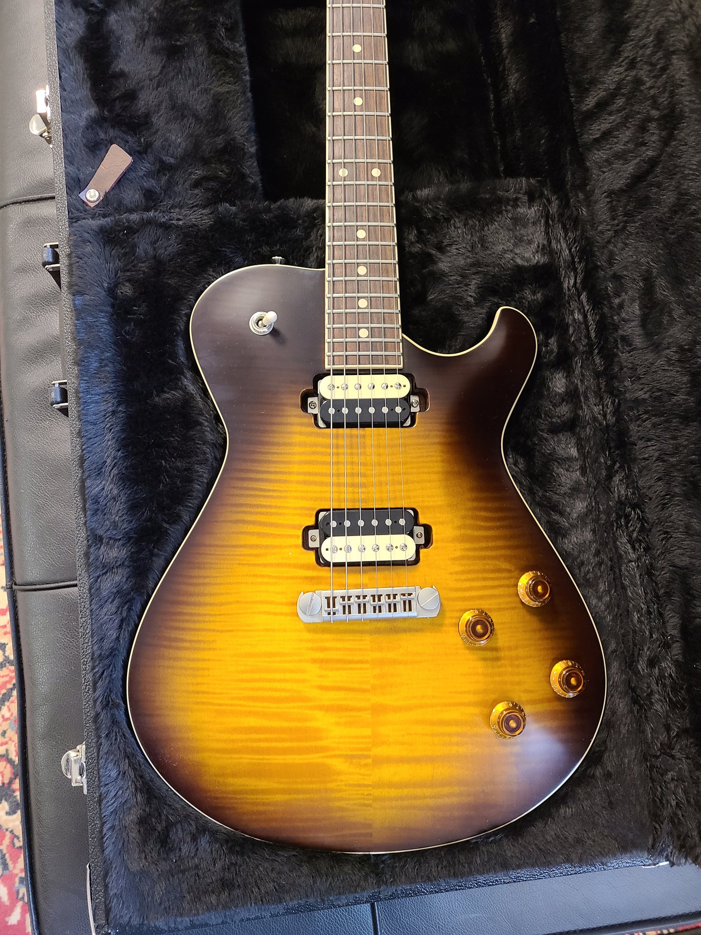 USED Knaggs Kenai Tier 3 Dark Tobacco Burst Single Cut Guitar