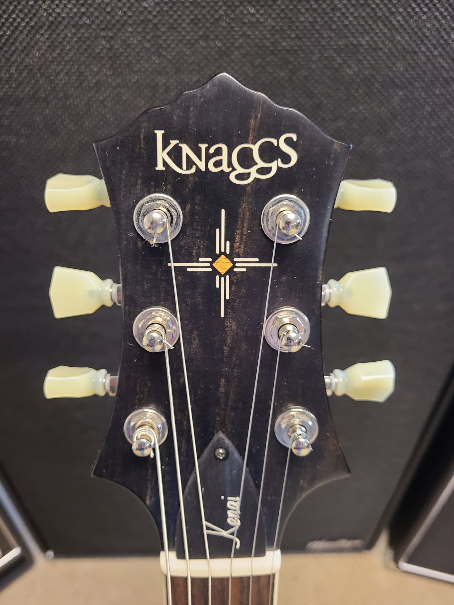 USED Knaggs Kenai Tier 3 Dark Tobacco Burst Single Cut Guitar