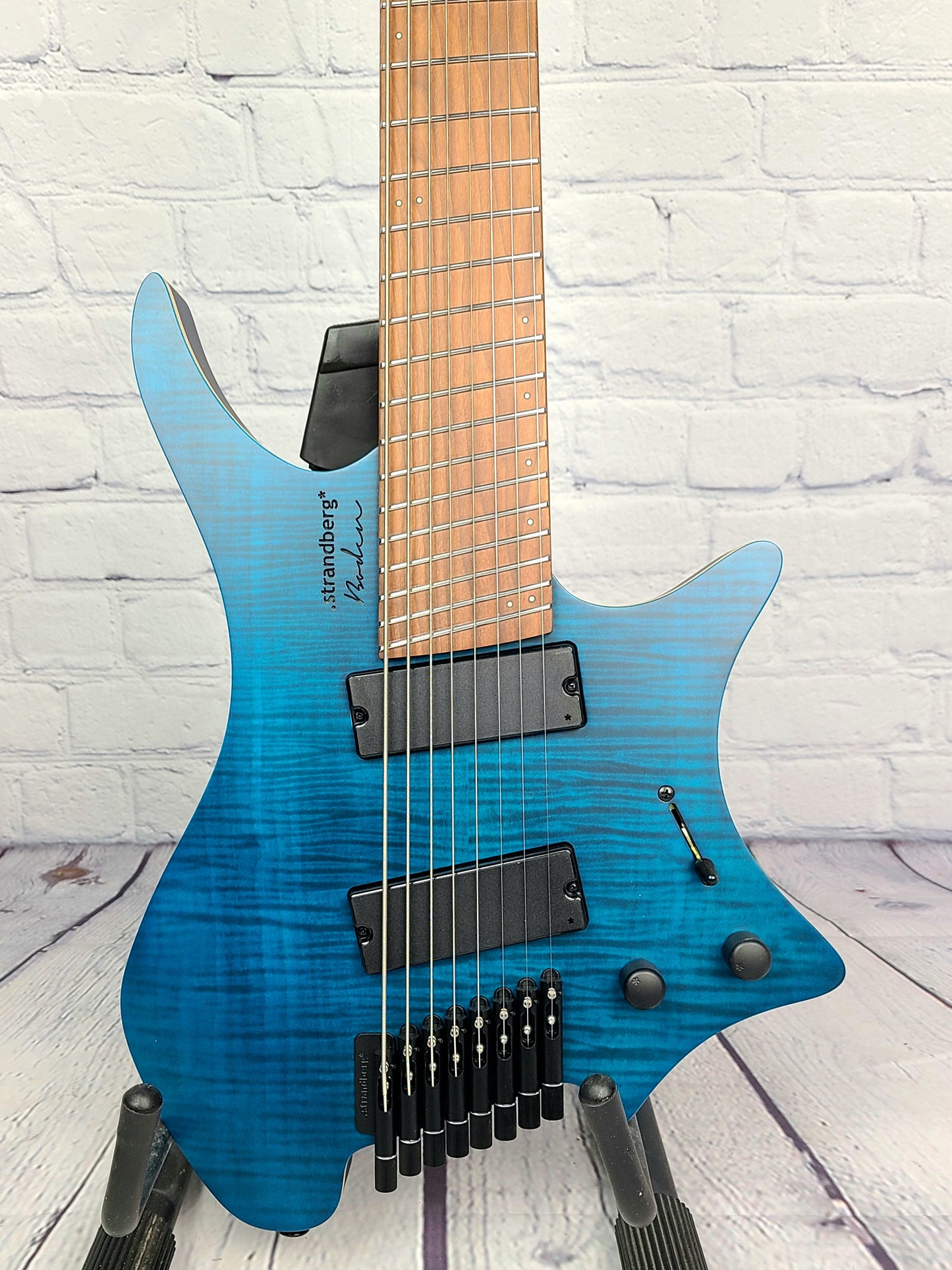Strandberg Boden Standard 8 String Flame Maple Trans Blue
