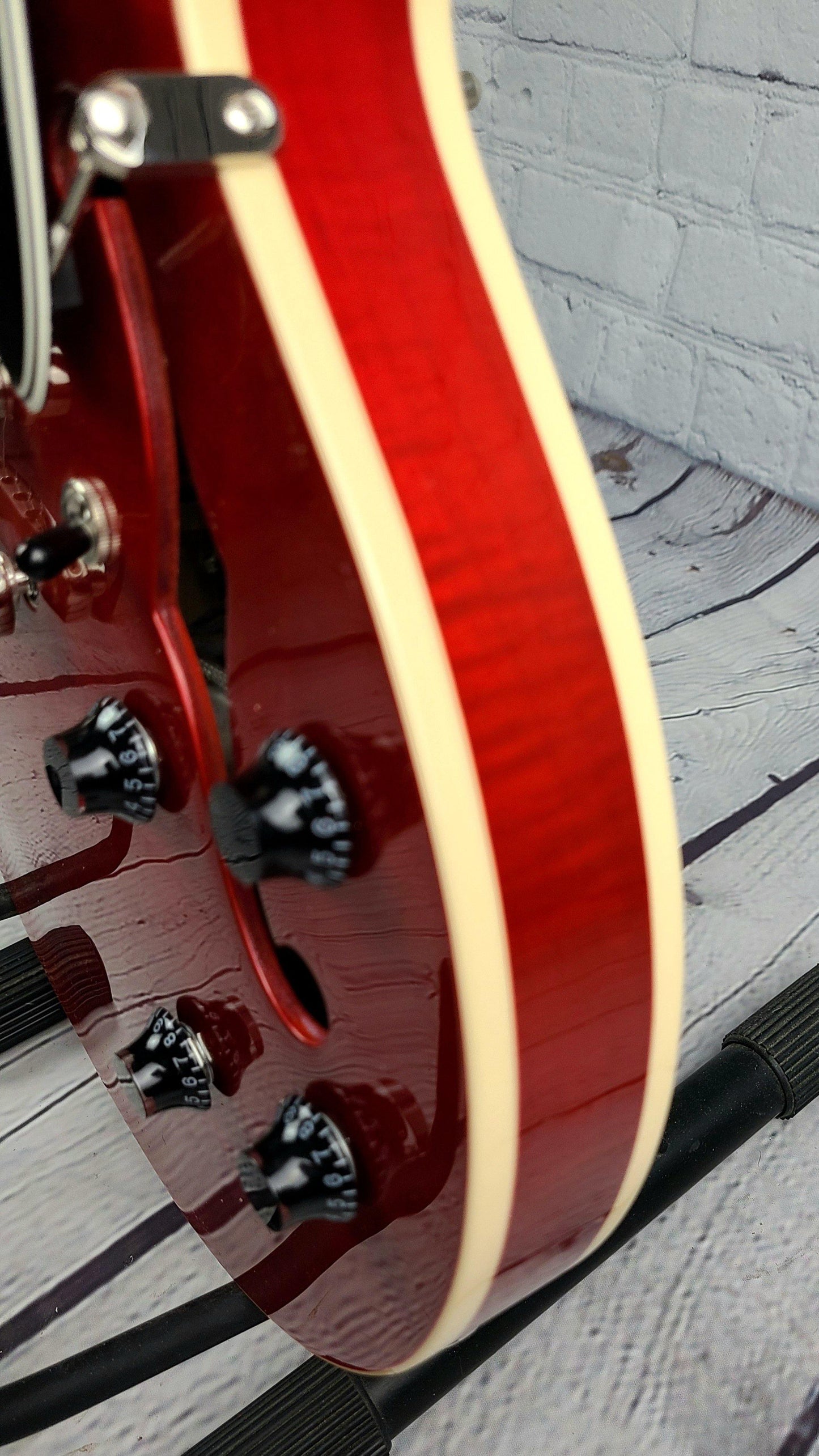 Heritage Standard H-535 Semi-Hollow Guitar Trans Cherry Burst - Guitar Brando