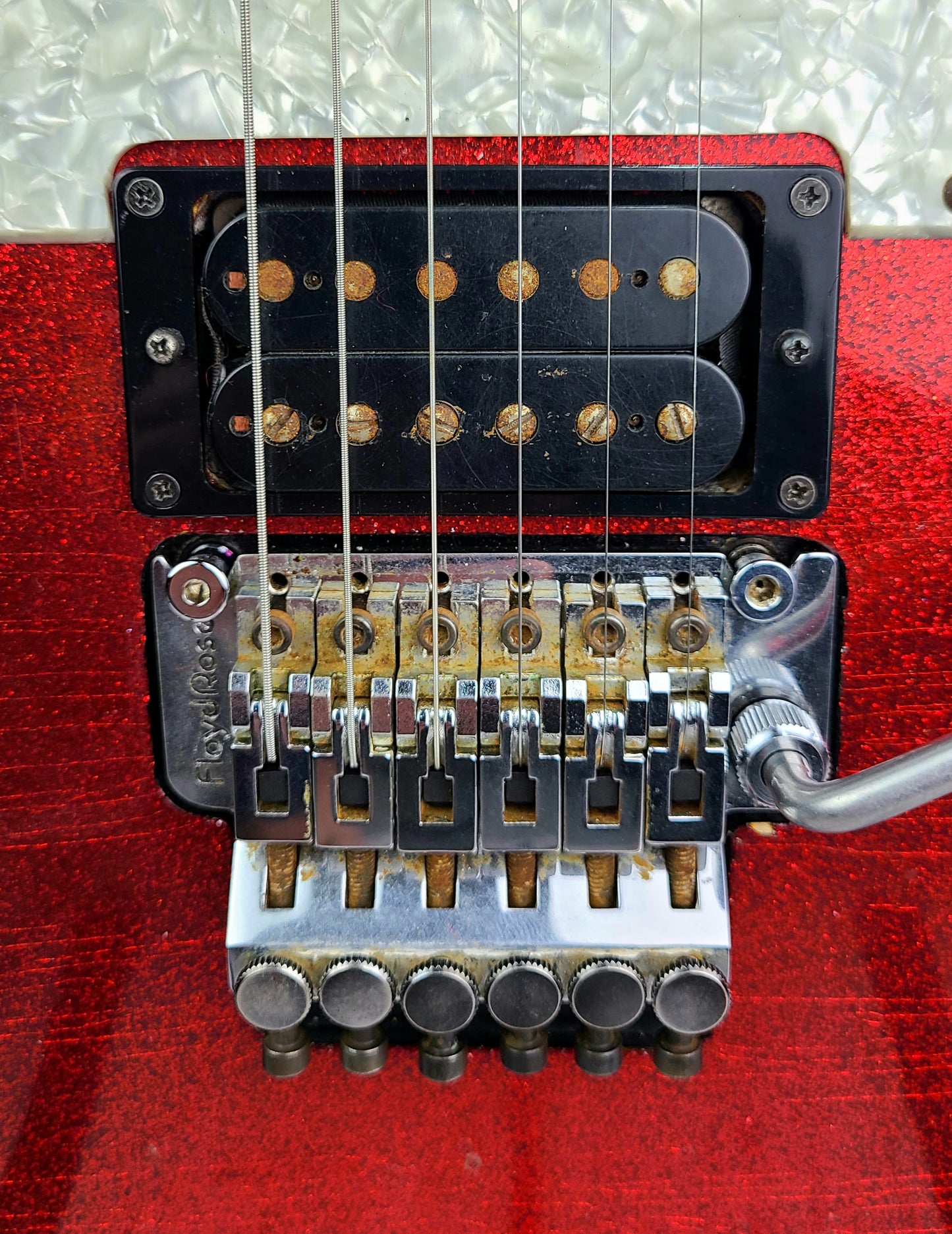 USED Fender John Cruz Master Built Custom Shop Telecaster 2009 Floyd Rose Red Sparkle Over 3TSB
