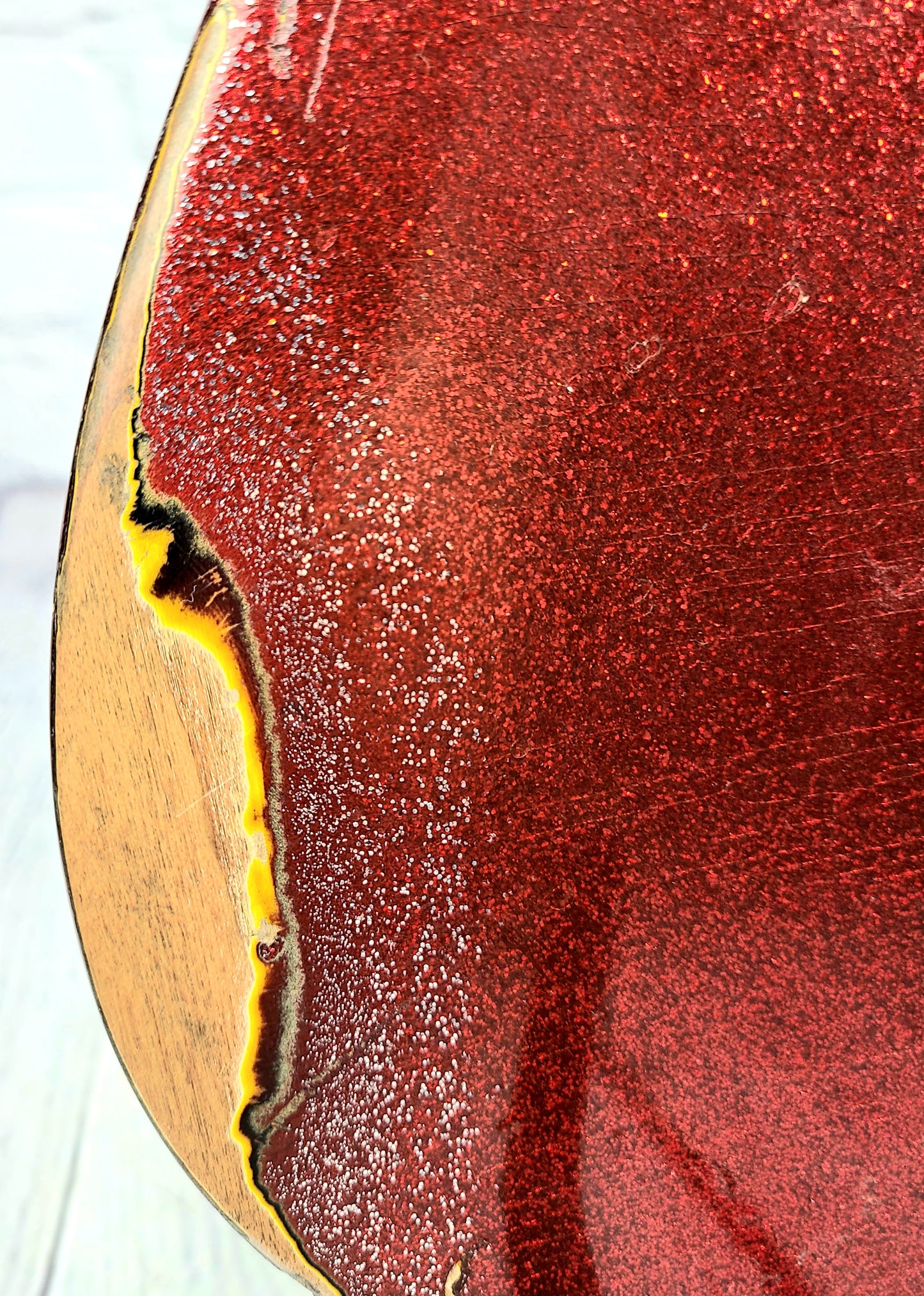 USED Fender John Cruz Master Built Custom Shop Telecaster 2009 Floyd Rose Red Sparkle Over 3TSB