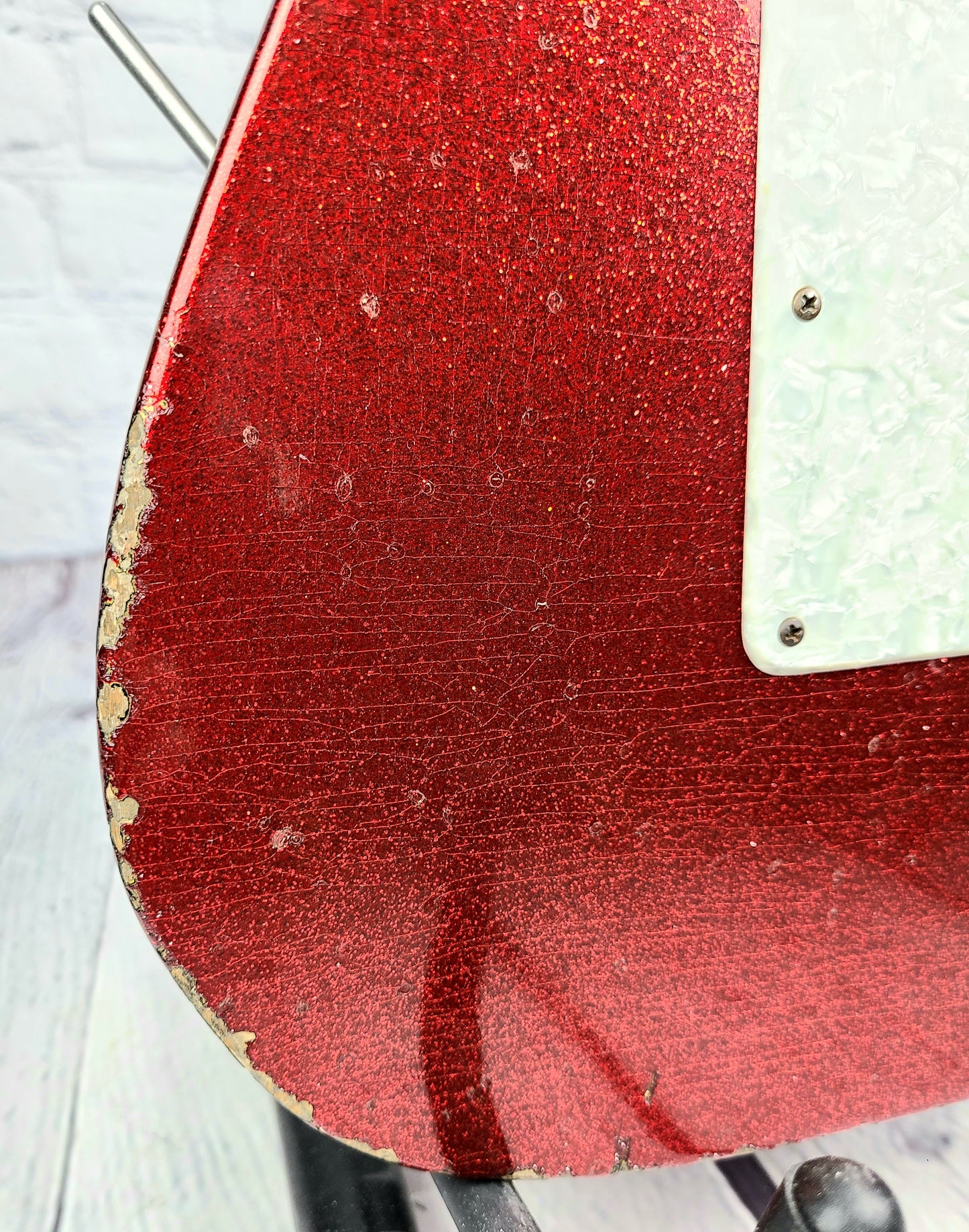 USED Fender John Cruz Master Built Custom Shop Telecaster 2009 Floyd Rose Red Sparkle Over 3TSB