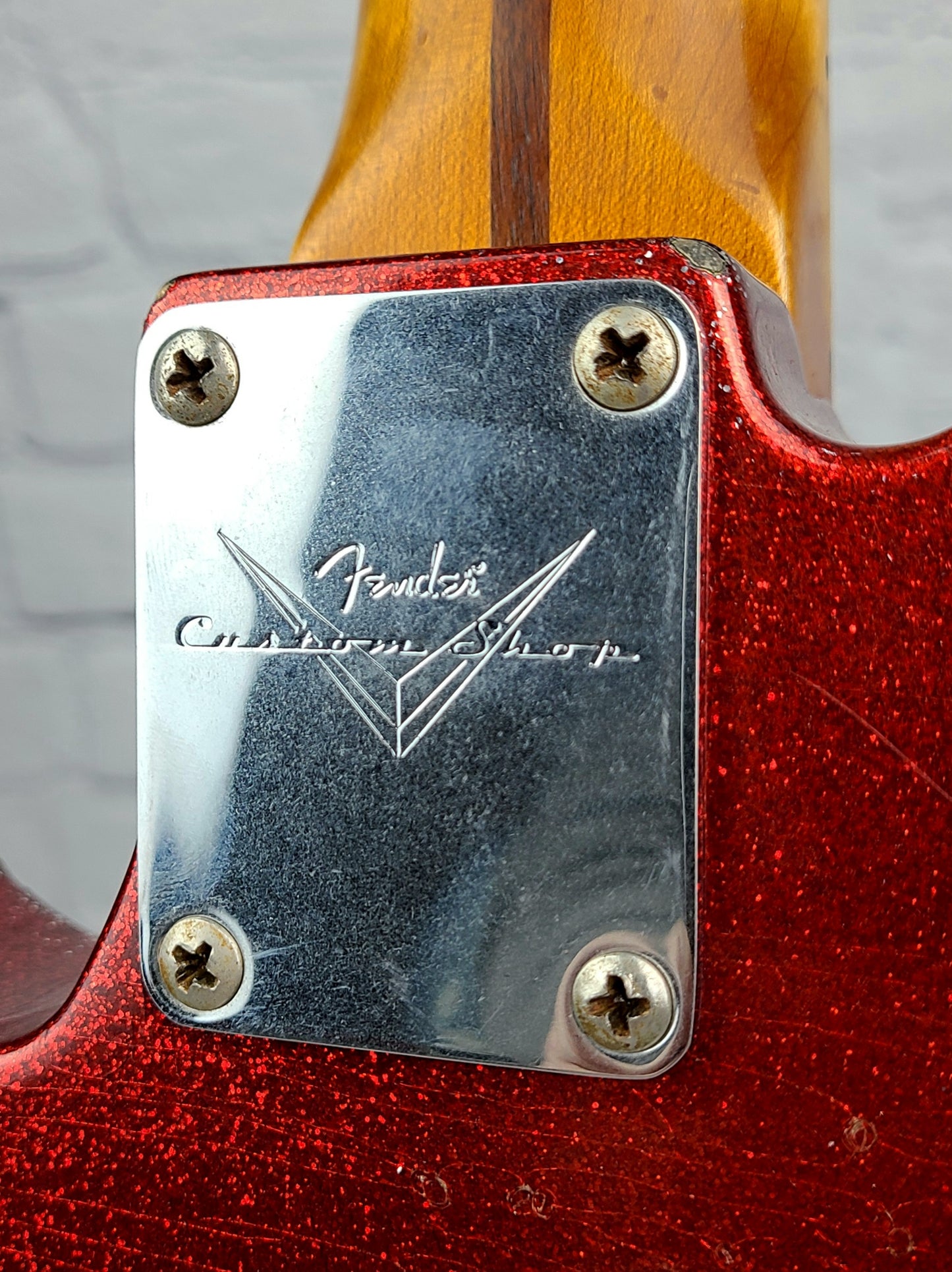 USED Fender John Cruz Master Built Custom Shop Telecaster 2009 Floyd Rose Red Sparkle Over 3TSB