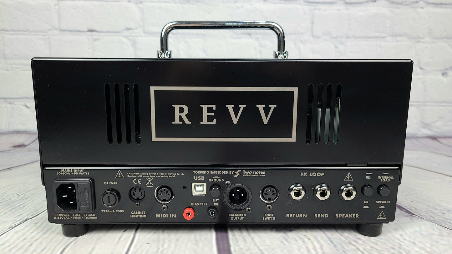 USED Revv Amplification G20 Lunchbox Tube Amplifier Head Two Notes