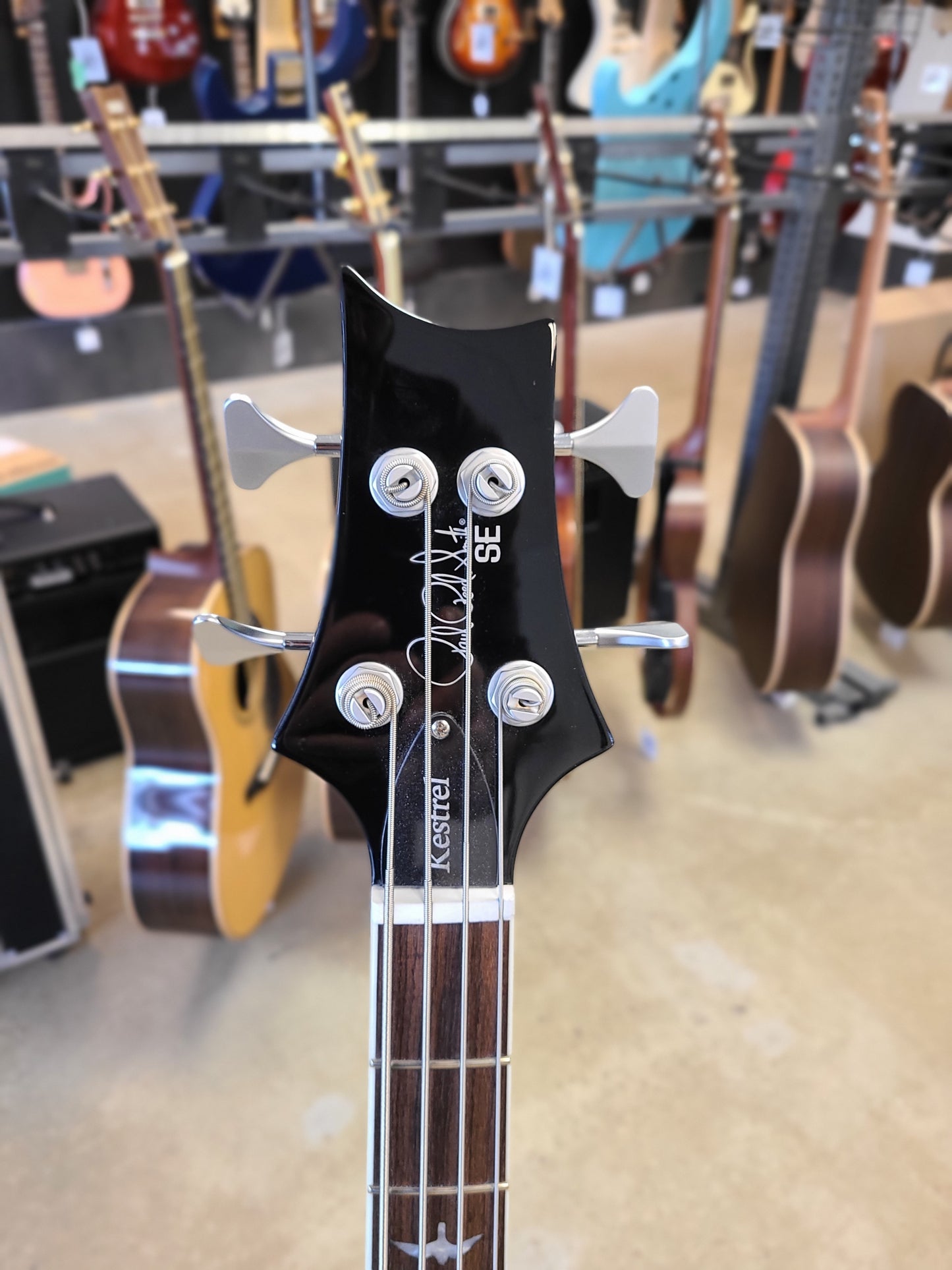 USED PRS SE Kestrel 4 String Bass Guitar Gloss Black