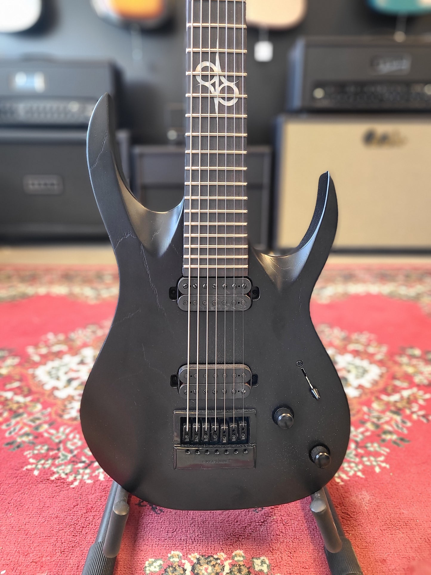 USED Solar A1.7 Baritone 7 String Guitar Evertune Bridge