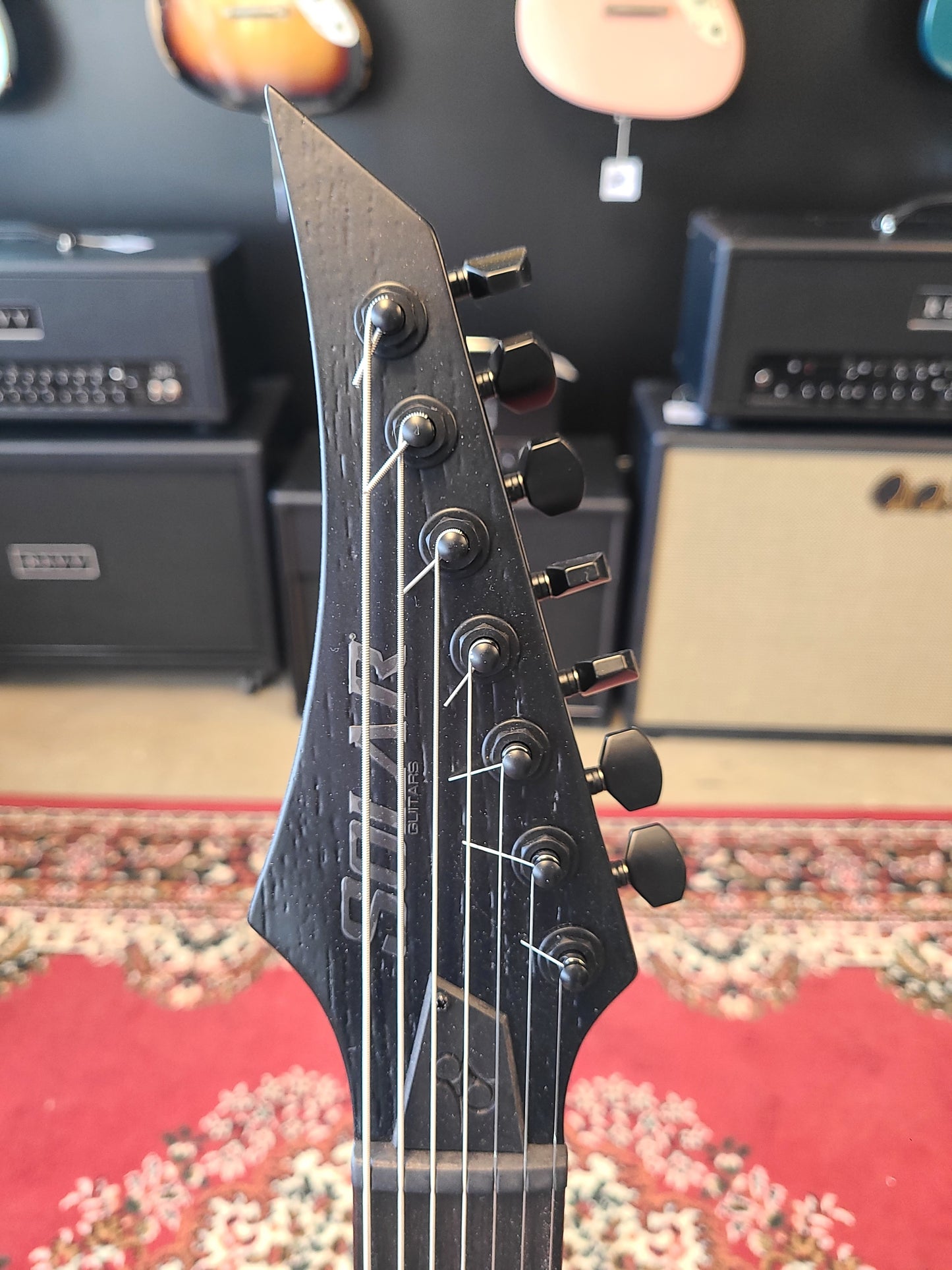 USED Solar A1.7 Baritone 7 String Guitar Evertune Bridge