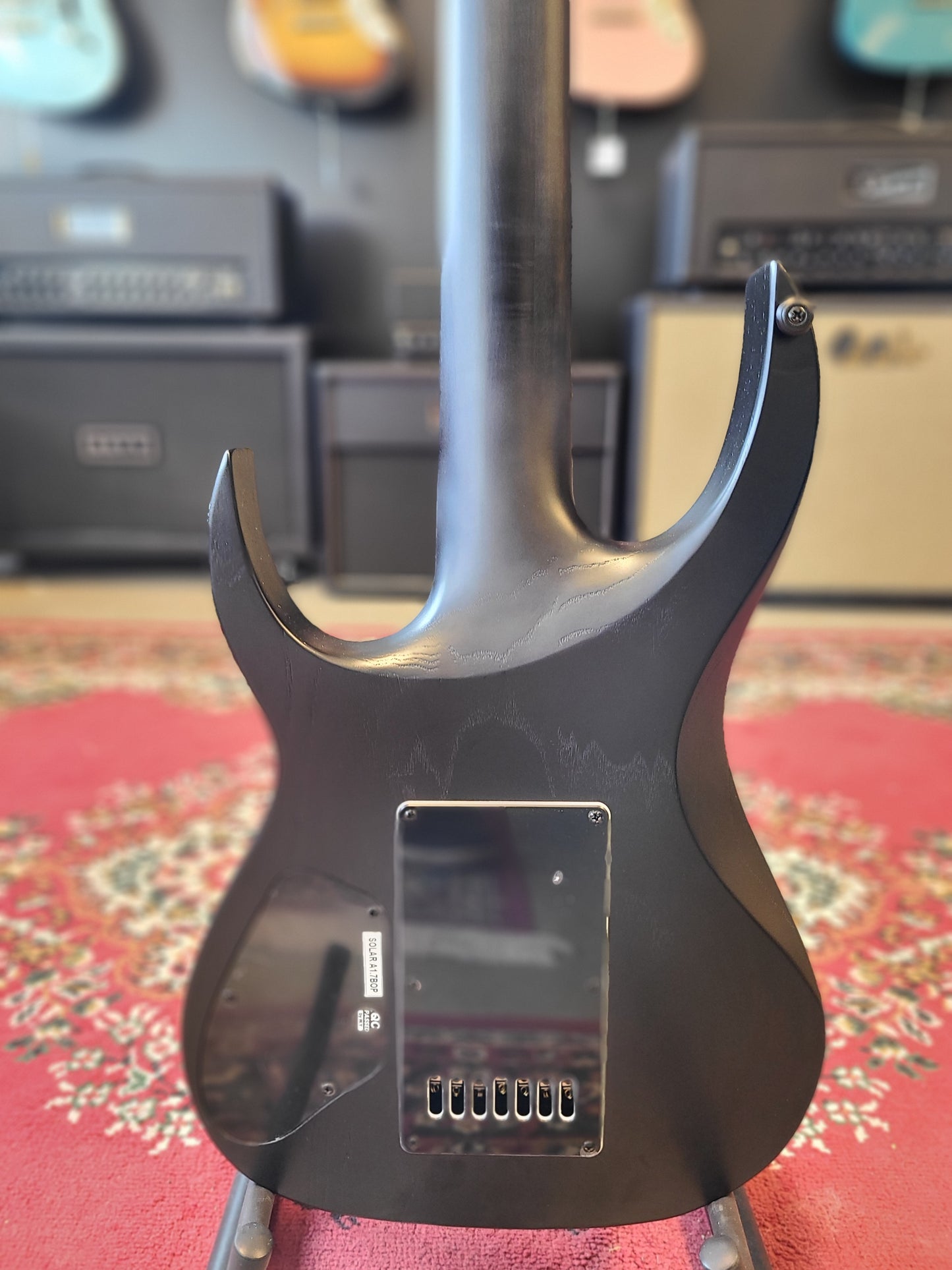 USED Solar A1.7 Baritone 7 String Guitar Evertune Bridge