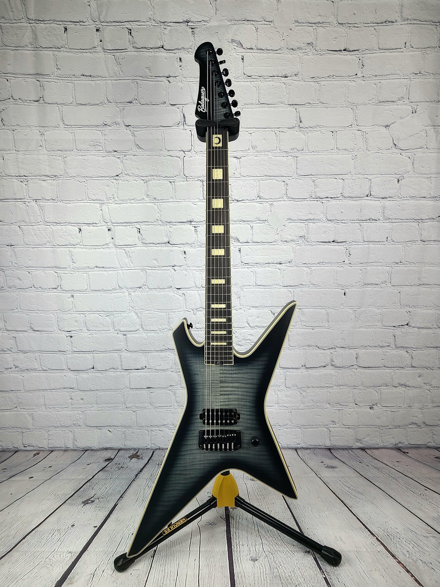 Balaguer Devin Shidaker DS7 Tartarus Signature Grayburst Acacia Strain - Guitar Brando