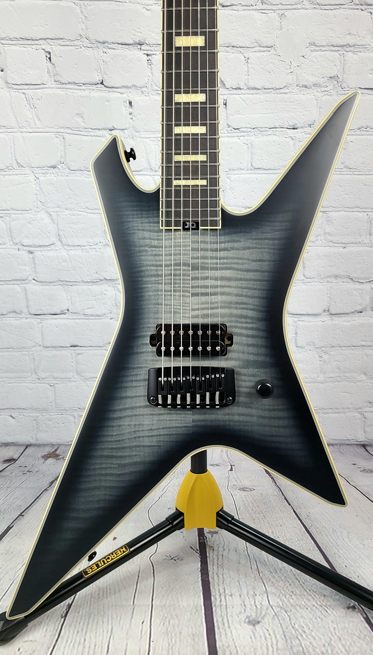 Balaguer Devin Shidaker DS7 Tartarus Signature Grayburst Acacia Strain - Guitar Brando
