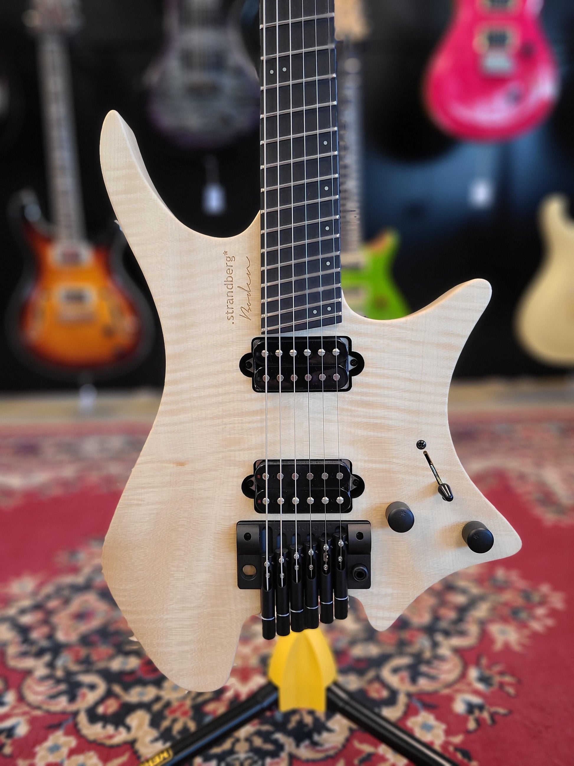 USED 2021 Strandberg Boden Prog 6 Natural 4A Maple Suhr SSH+ SSV - Guitar Brando