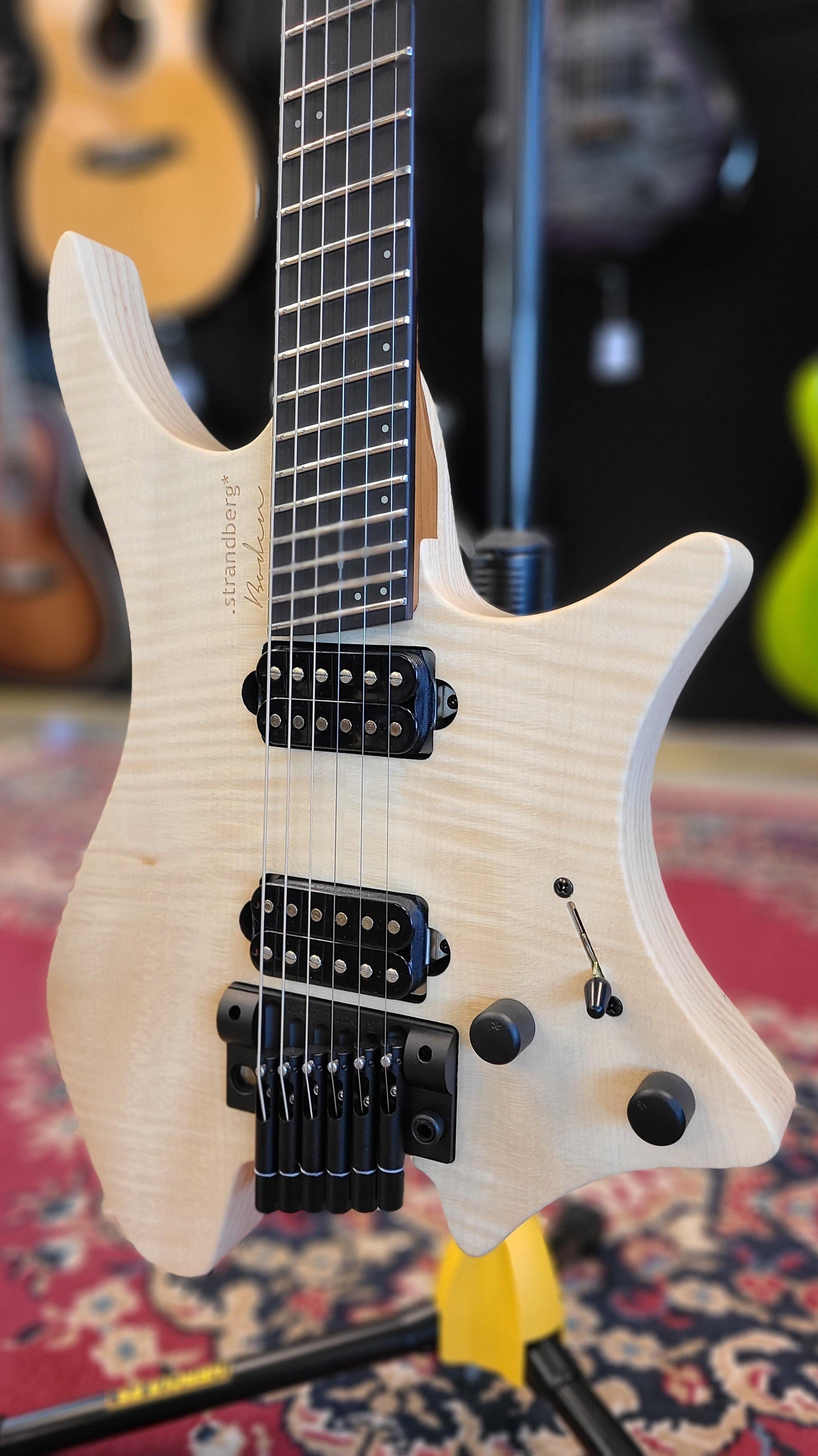 USED 2021 Strandberg Boden Prog 6 Natural 4A Maple Suhr SSH+ SSV - Guitar Brando
