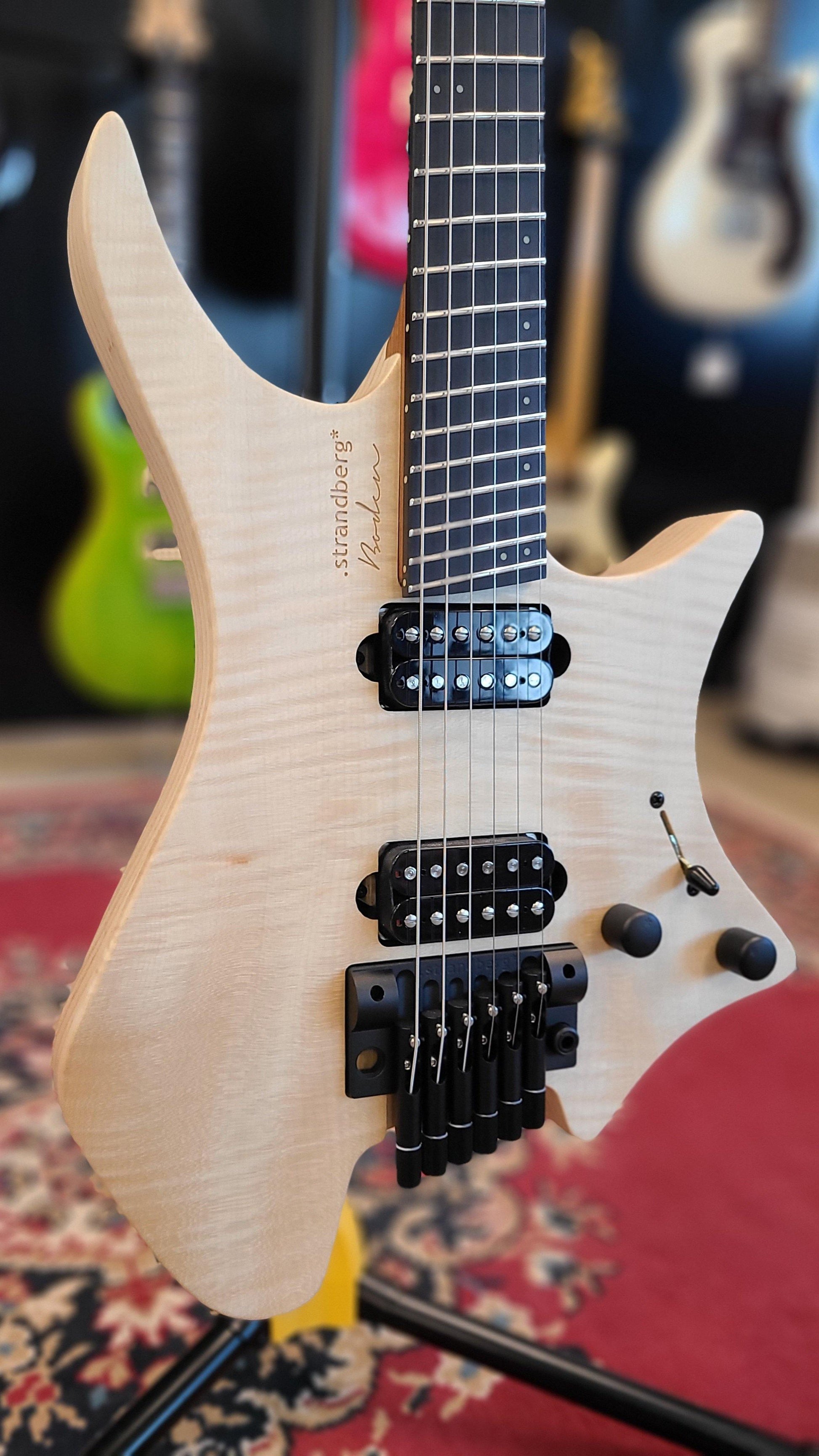 USED 2021 Strandberg Boden Prog 6 Natural 4A Maple Suhr SSH+ SSV - Guitar Brando