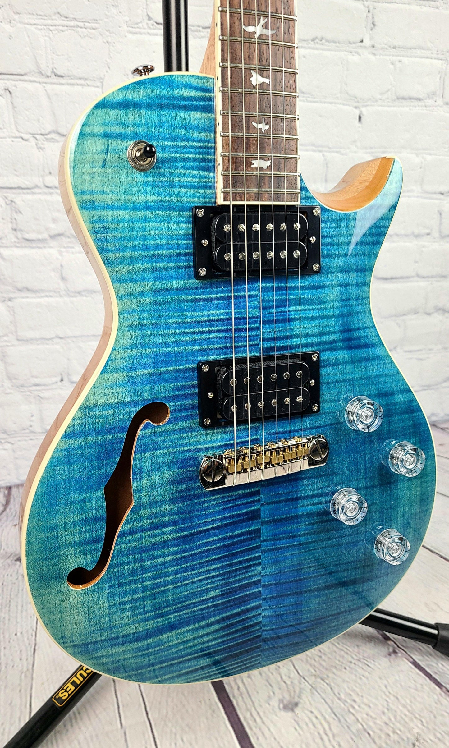 Paul Reed Smith Zach Myers Myers Blue 2021 Semi Hollow Electric Guitar - Guitar Brando