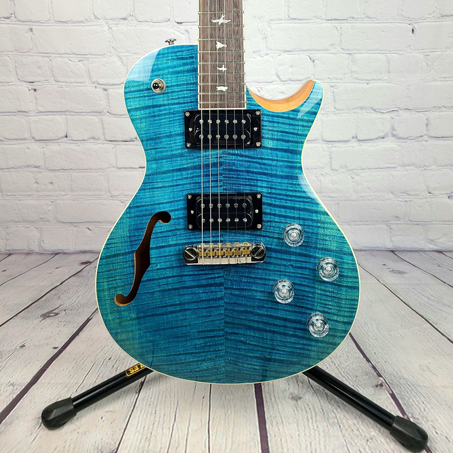 Paul Reed Smith Zach Myers Myers Blue 2021 Semi Hollow Electric Guitar - Guitar Brando