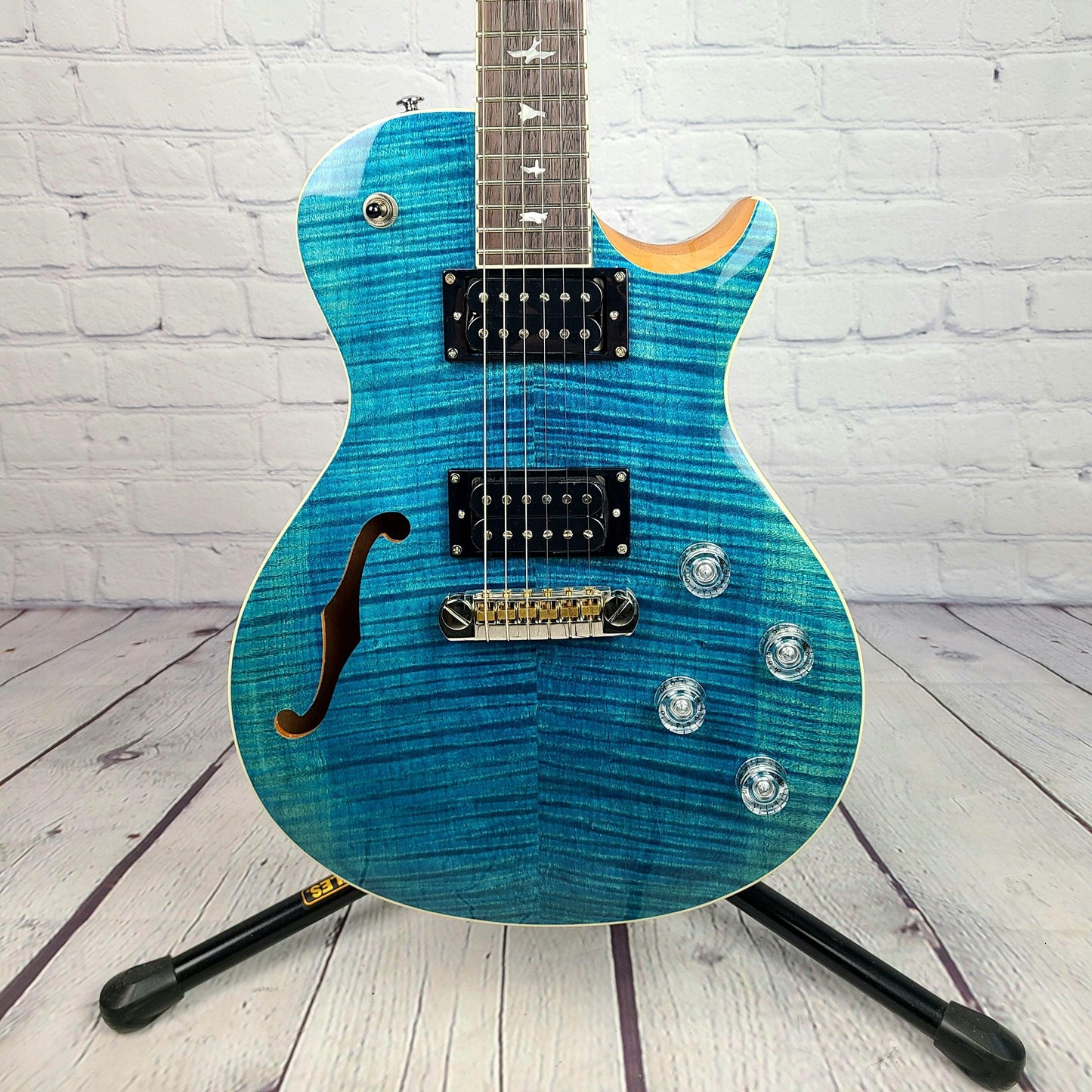 Paul Reed Smith Zach Myers Myers Blue 2021 Semi Hollow Electric Guitar - Guitar Brando