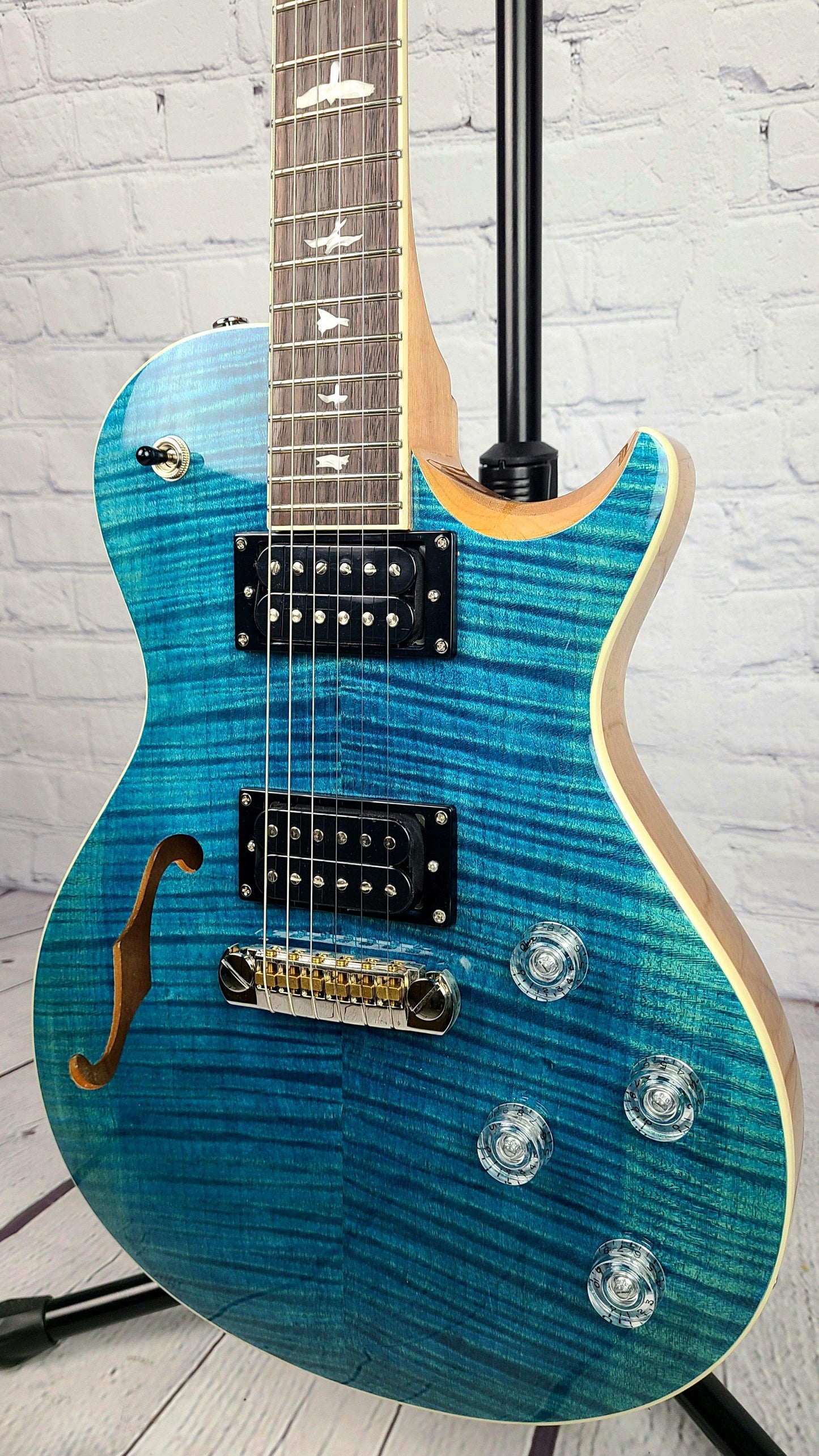 Paul Reed Smith Zach Myers Myers Blue 2021 Semi Hollow Electric Guitar - Guitar Brando