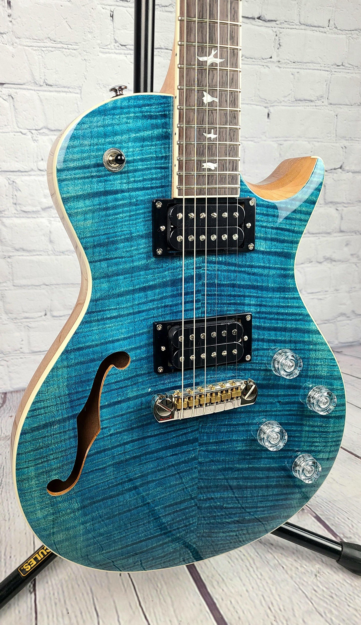 Paul Reed Smith Zach Myers Myers Blue 2021 Semi Hollow Electric Guitar - Guitar Brando
