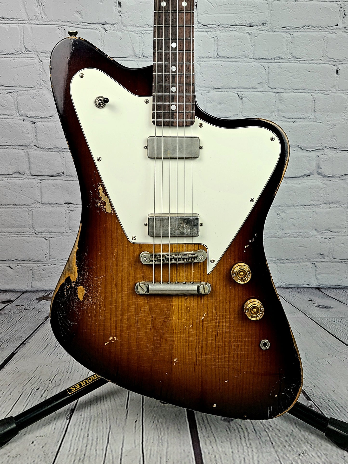 Fano Oltre PX6 Tobacco Sunburst Electric Guitar Medium Distress Relic Lollar Firebird Pickups