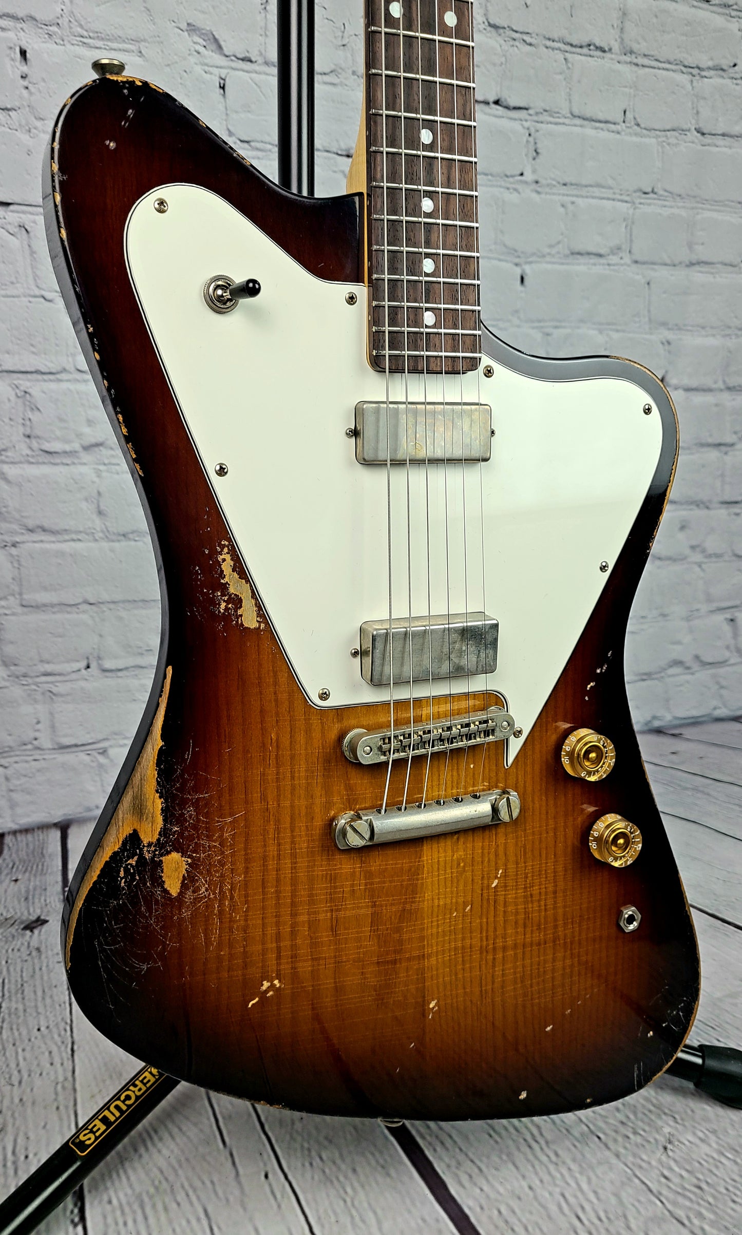 Fano Oltre PX6 Tobacco Sunburst Electric Guitar Medium Distress Relic Lollar Firebird Pickups
