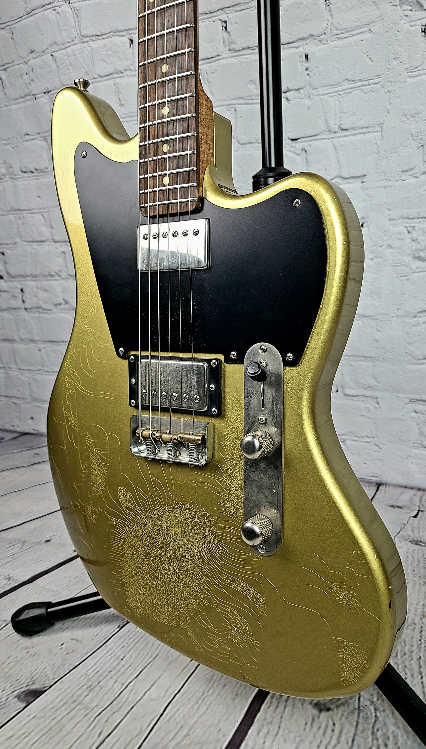 USED LsL Instruments Silverlake Offset Electric Guitar Relic Gold Top 2021