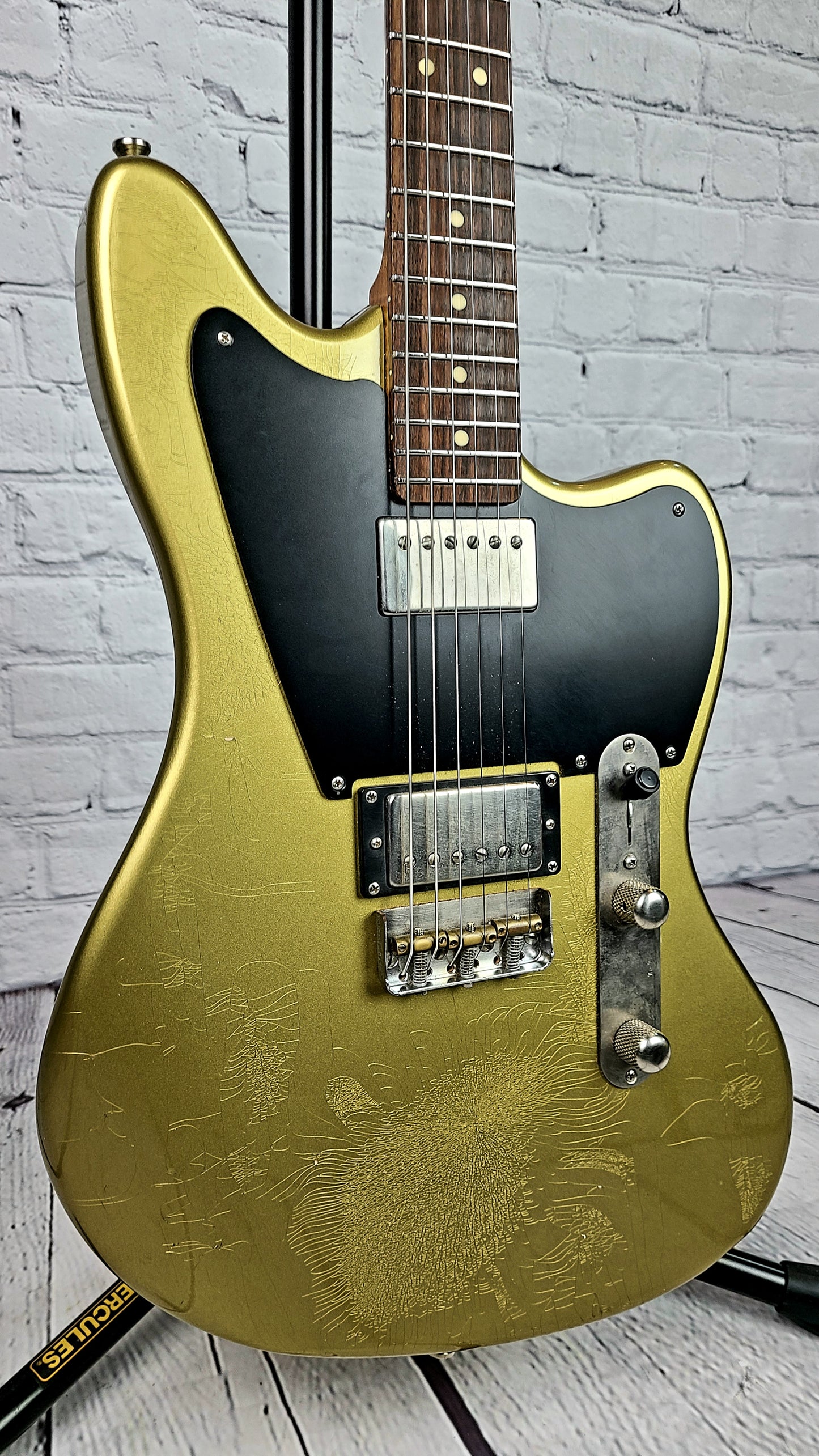 USED LsL Instruments Silverlake Offset Electric Guitar Relic Gold Top 2021