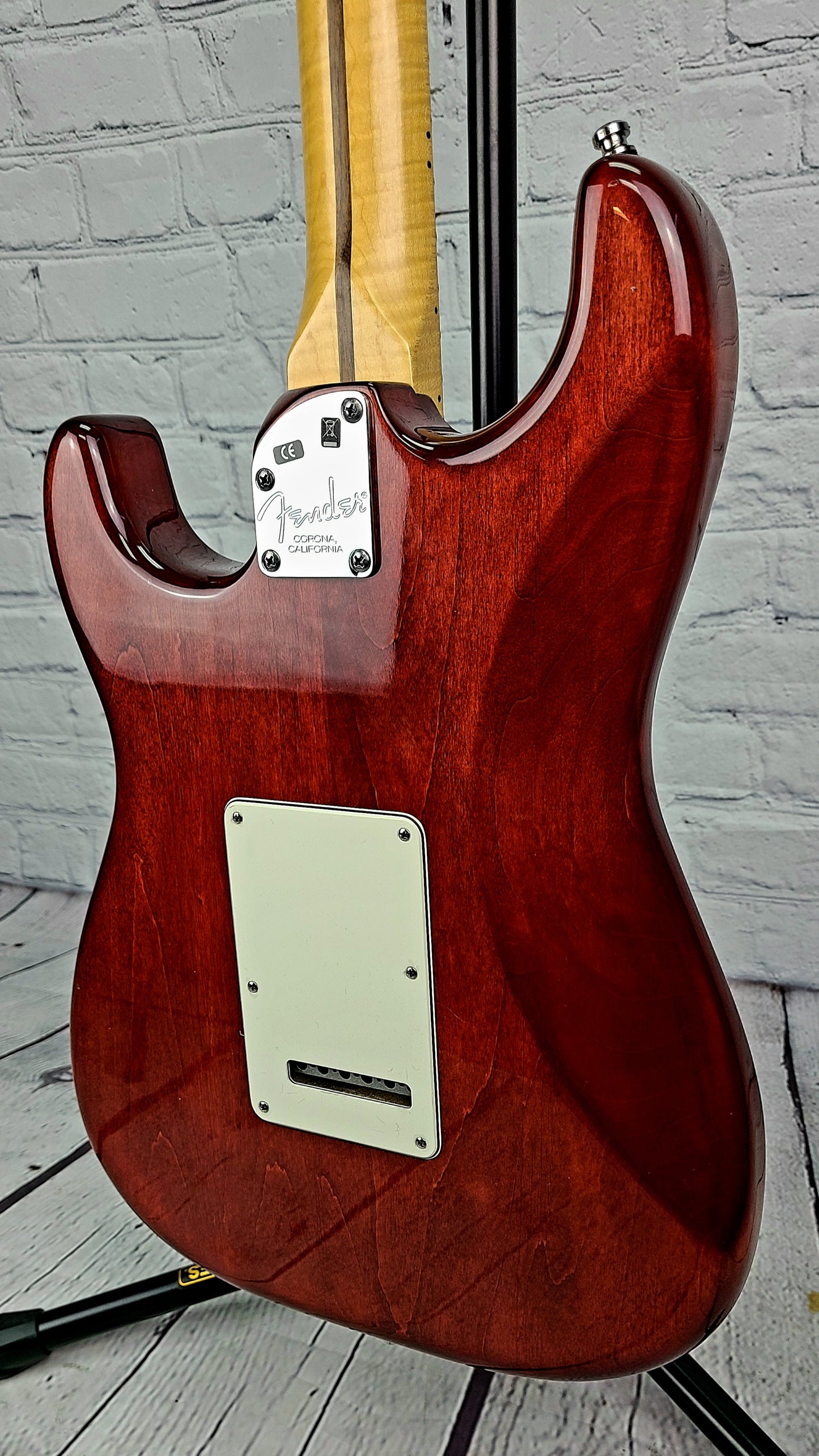 USED 2011 Fender American Select Stratocaster USA Flame Top Cherry Burst Figured Maple Neck