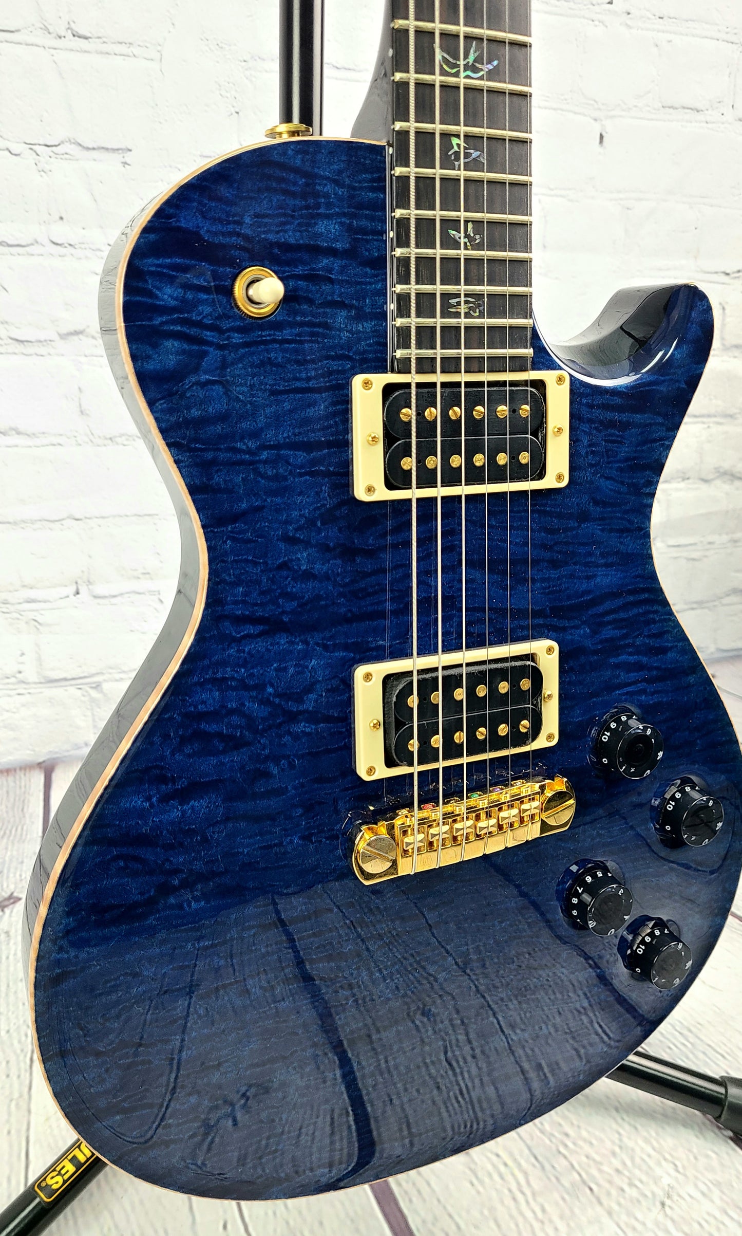 USED 2008 PRS SC250 Singlecut Artist Package Whale Blue Gold Hardware
