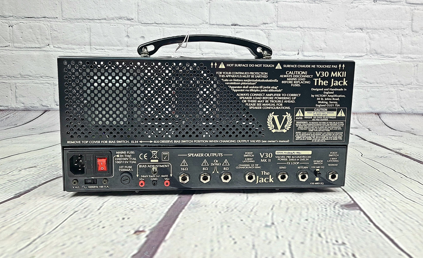 Victory Amplification The Jack V30 MkII 42w/7w Tube Amp Head