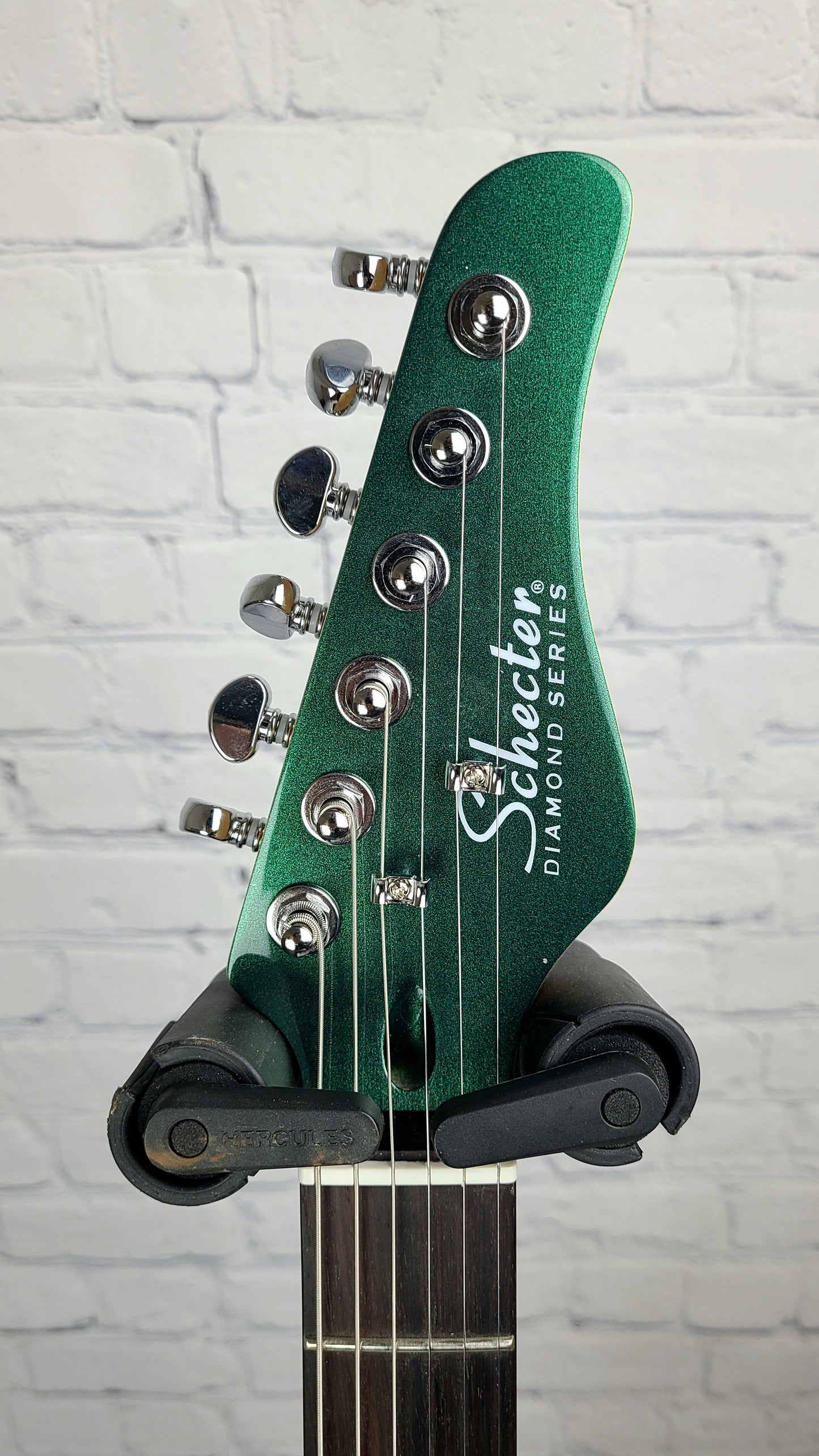 USED Schecter Fastback II B Dark Emerald Green Electric Guitar Bigsby