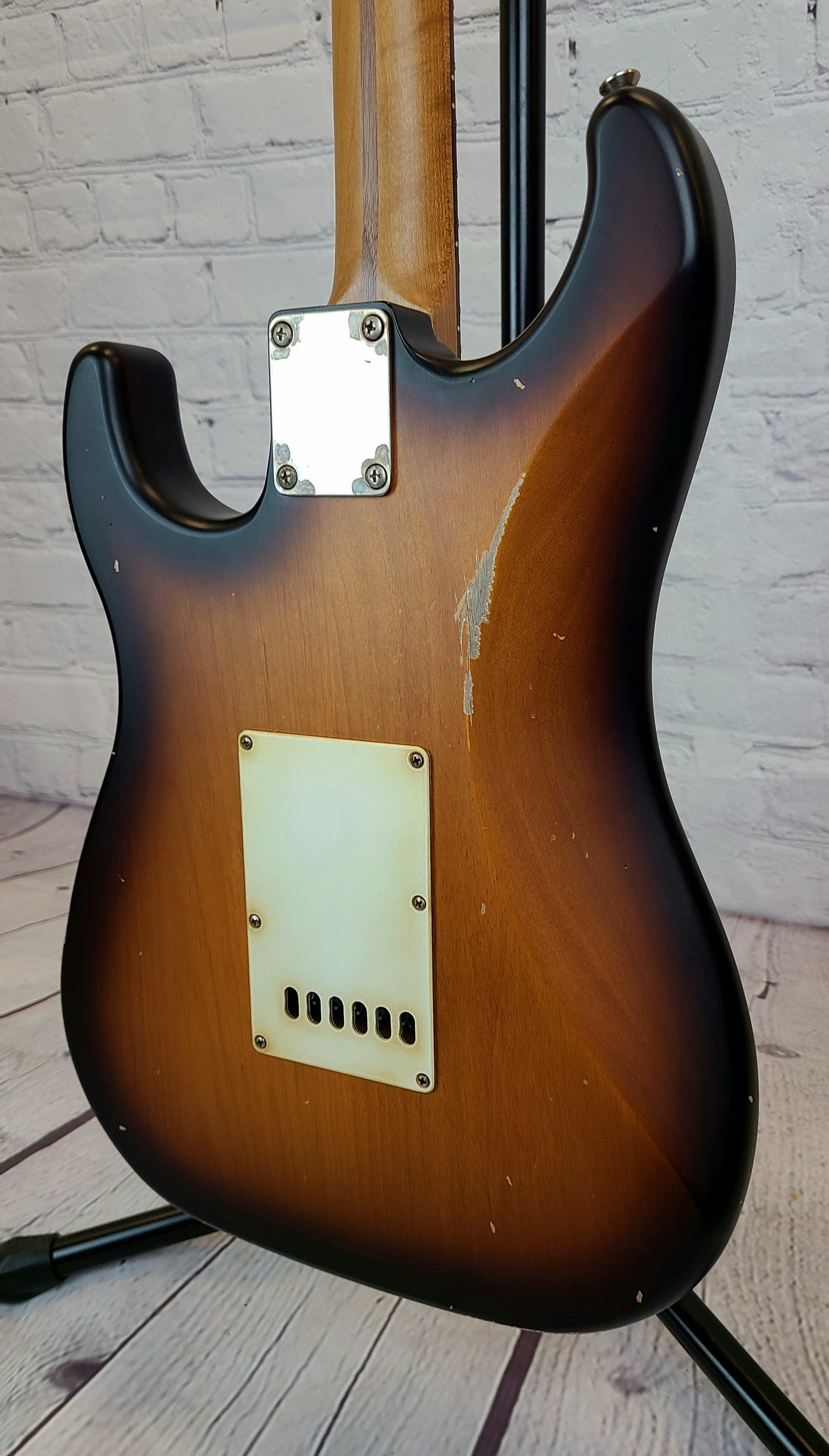 LSL Instruments Saticoy One Tobacco Sunburst H/S Medium Relic Reverse Headstock Roasted Maple Neck Stainless Frets