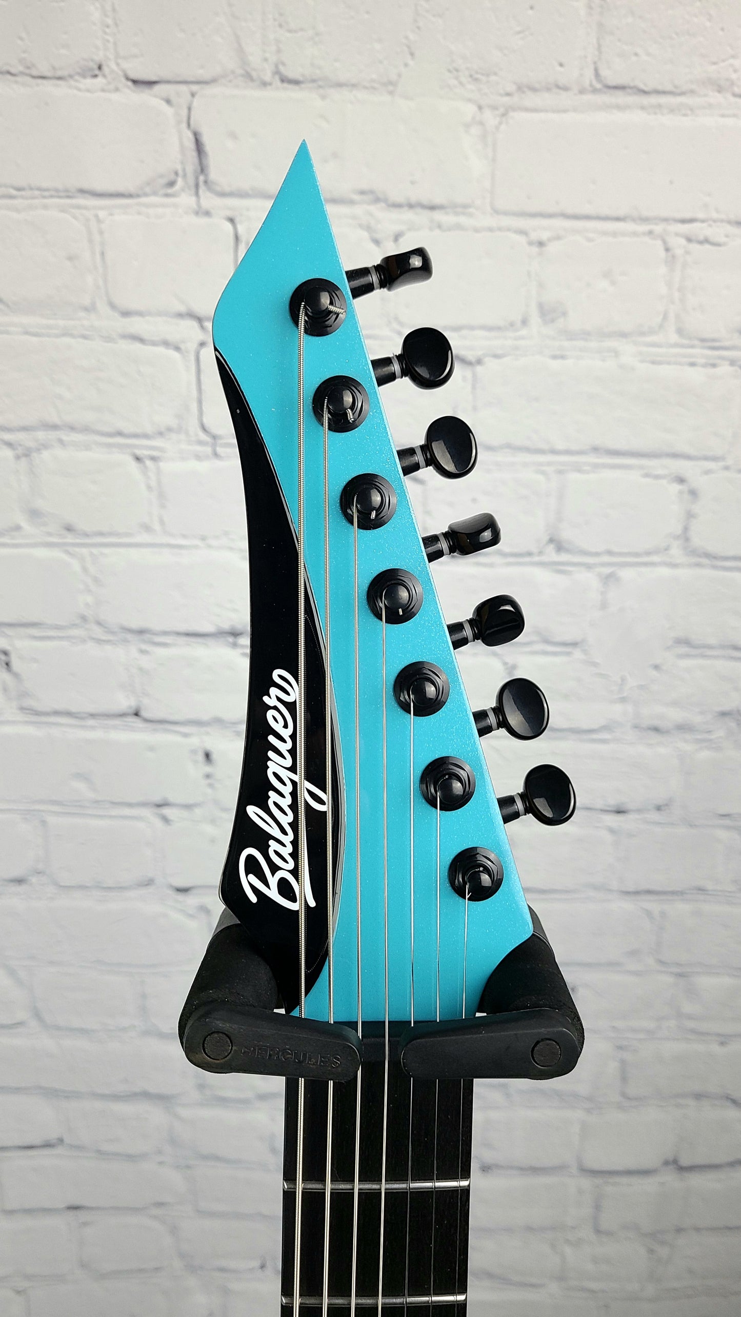 Balaguer Diablo Select 7 String Baritone 27" Electric Guitar Metallic Cerulean Blue