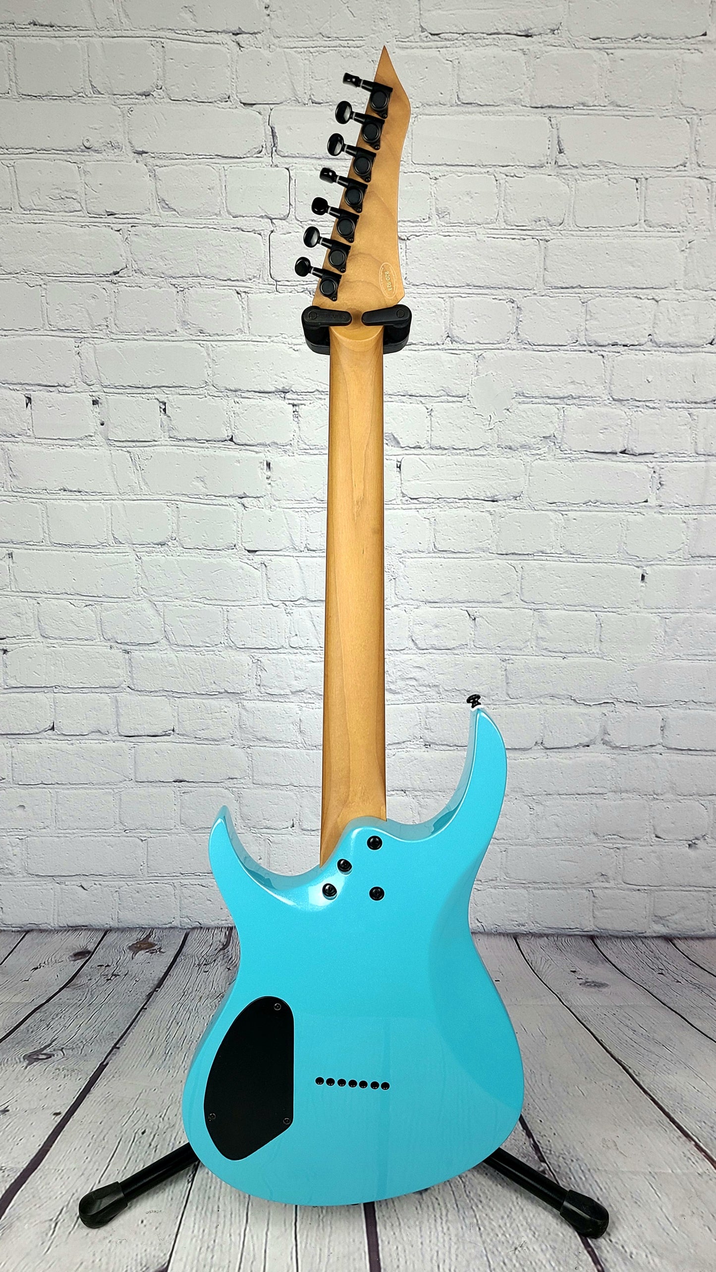 Balaguer Diablo Select 7 String Baritone 27" Electric Guitar Metallic Cerulean Blue