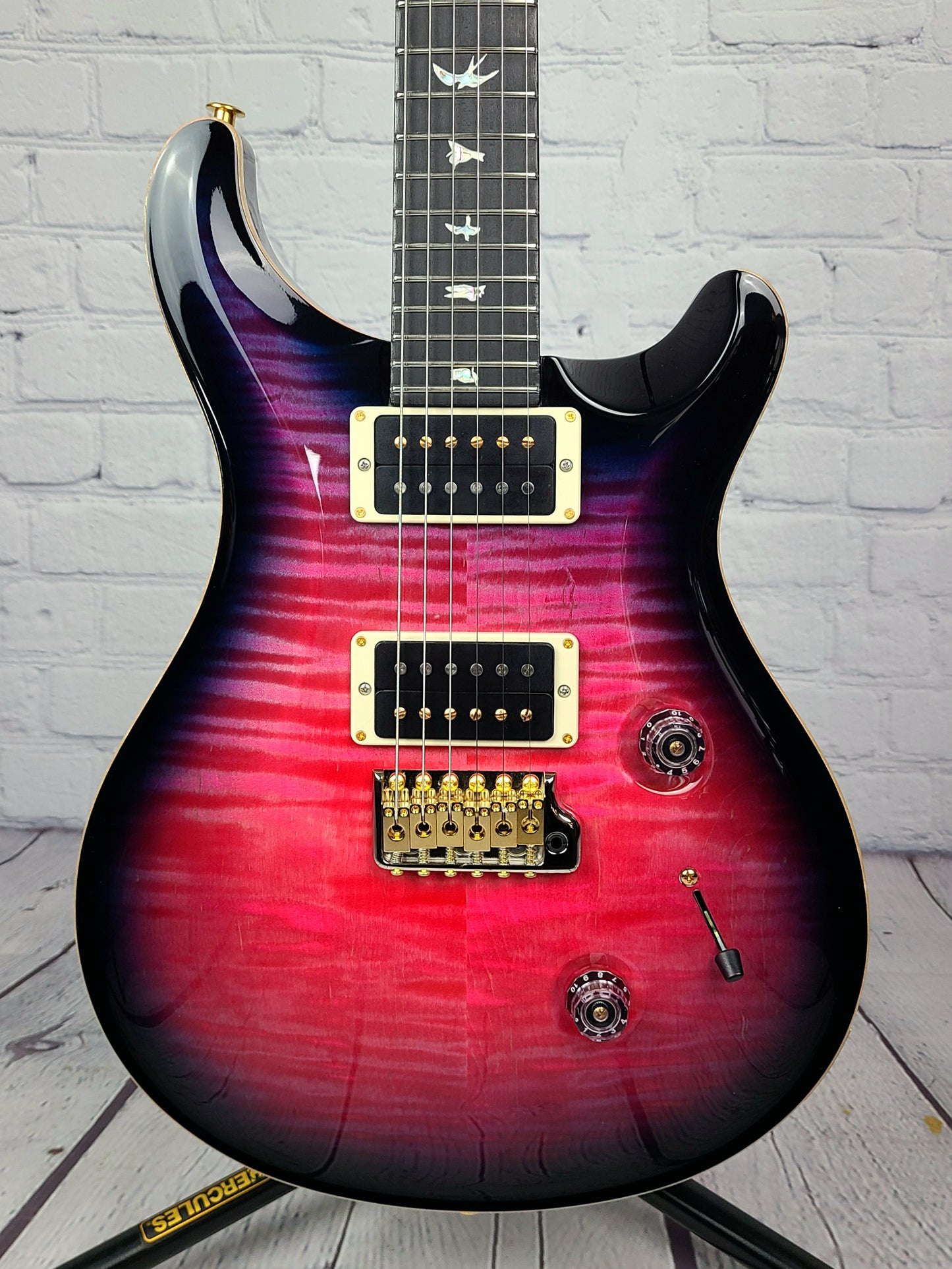 Paul Reed Smith PRS Custom 24 Core USA Bonni Pink Smokeburst 10 Top Ebony Board