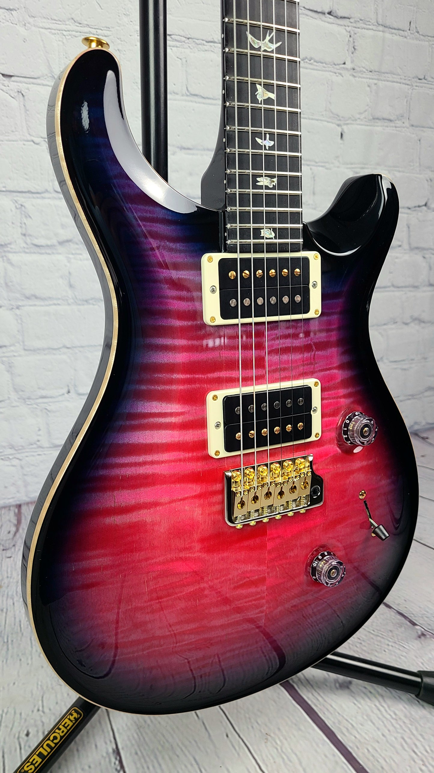 Paul Reed Smith PRS Custom 24 Core USA Bonni Pink Smokeburst 10 Top Ebony Board