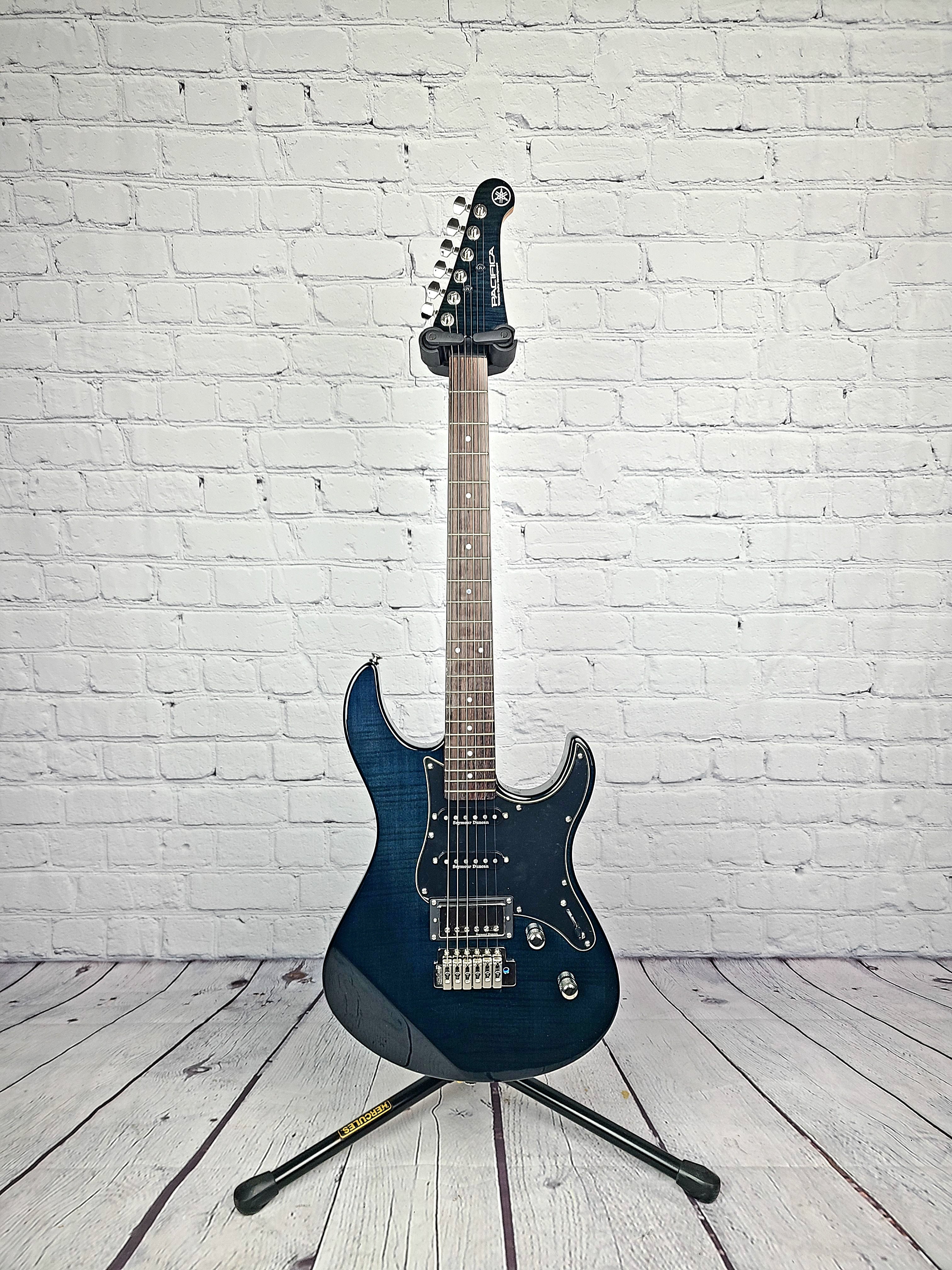 Yamaha Pacifica PAC612VIIFM Electric Guitar Matte Translucent Black Fl –  Guitar Brando
