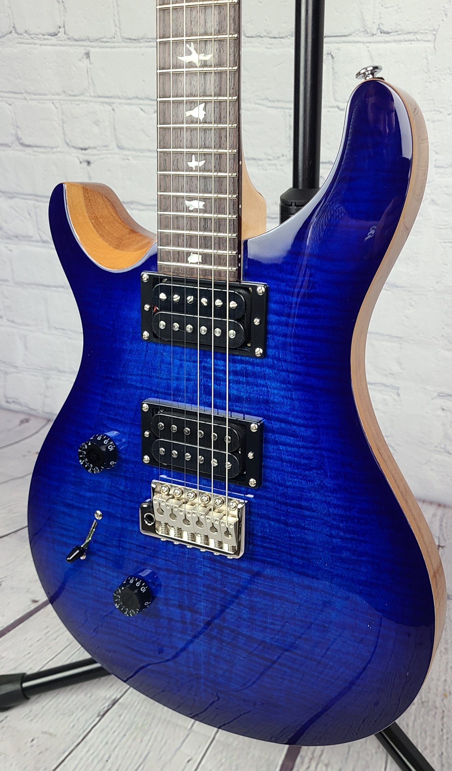 Paul Reed Smith PRS SE Custom 24 Left Handed 2022 Faded Blue Burst Electric Guitar