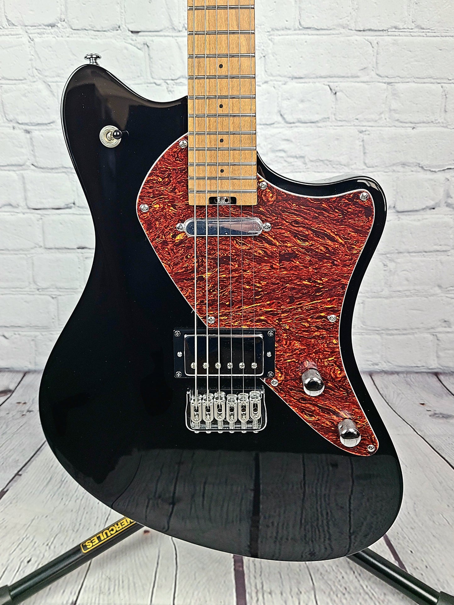 Balaguer Standard Espada Roasted Maple Neck Electric Guitar Gloss Black