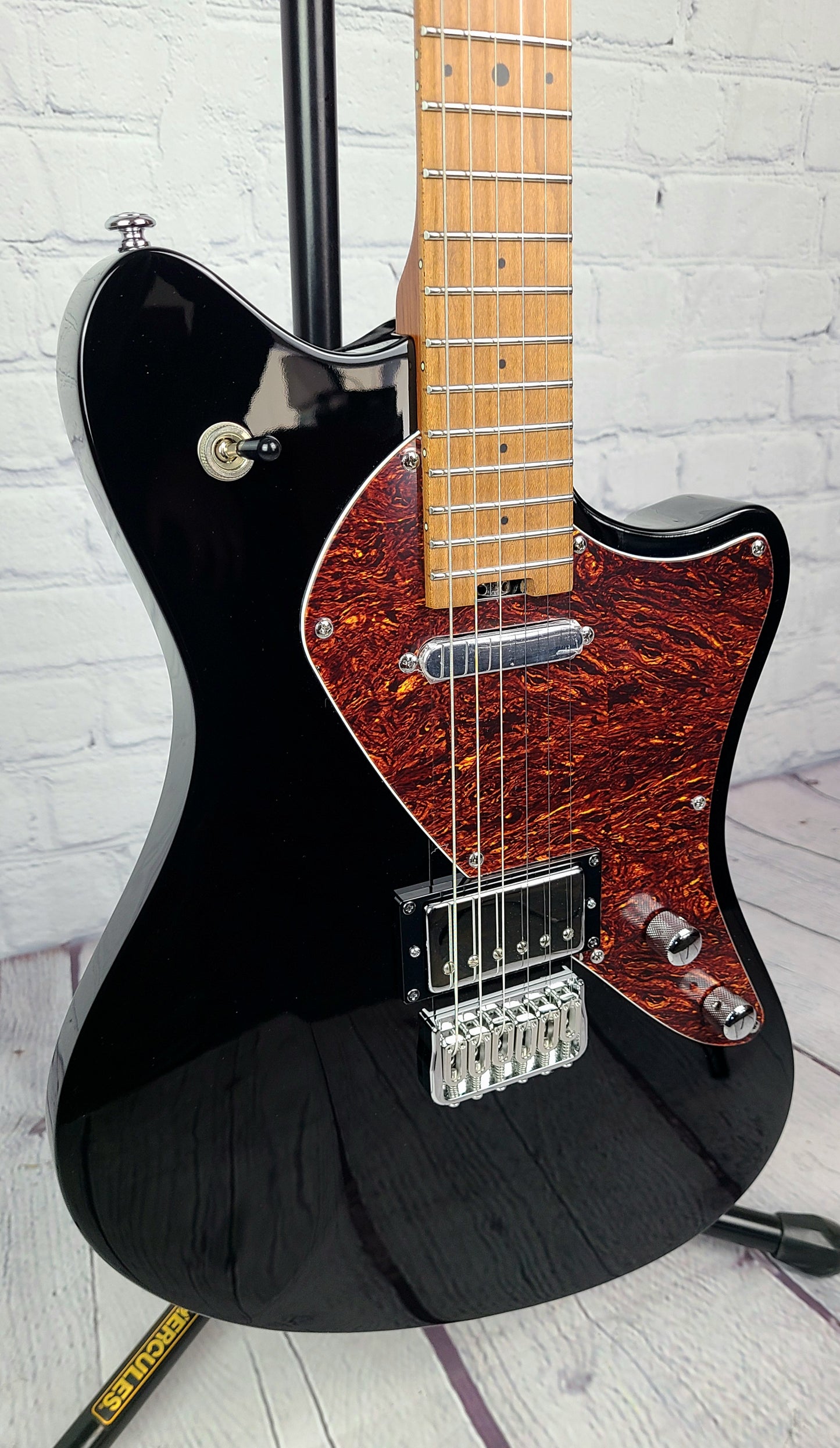 Balaguer Standard Espada Roasted Maple Neck Electric Guitar Gloss Black