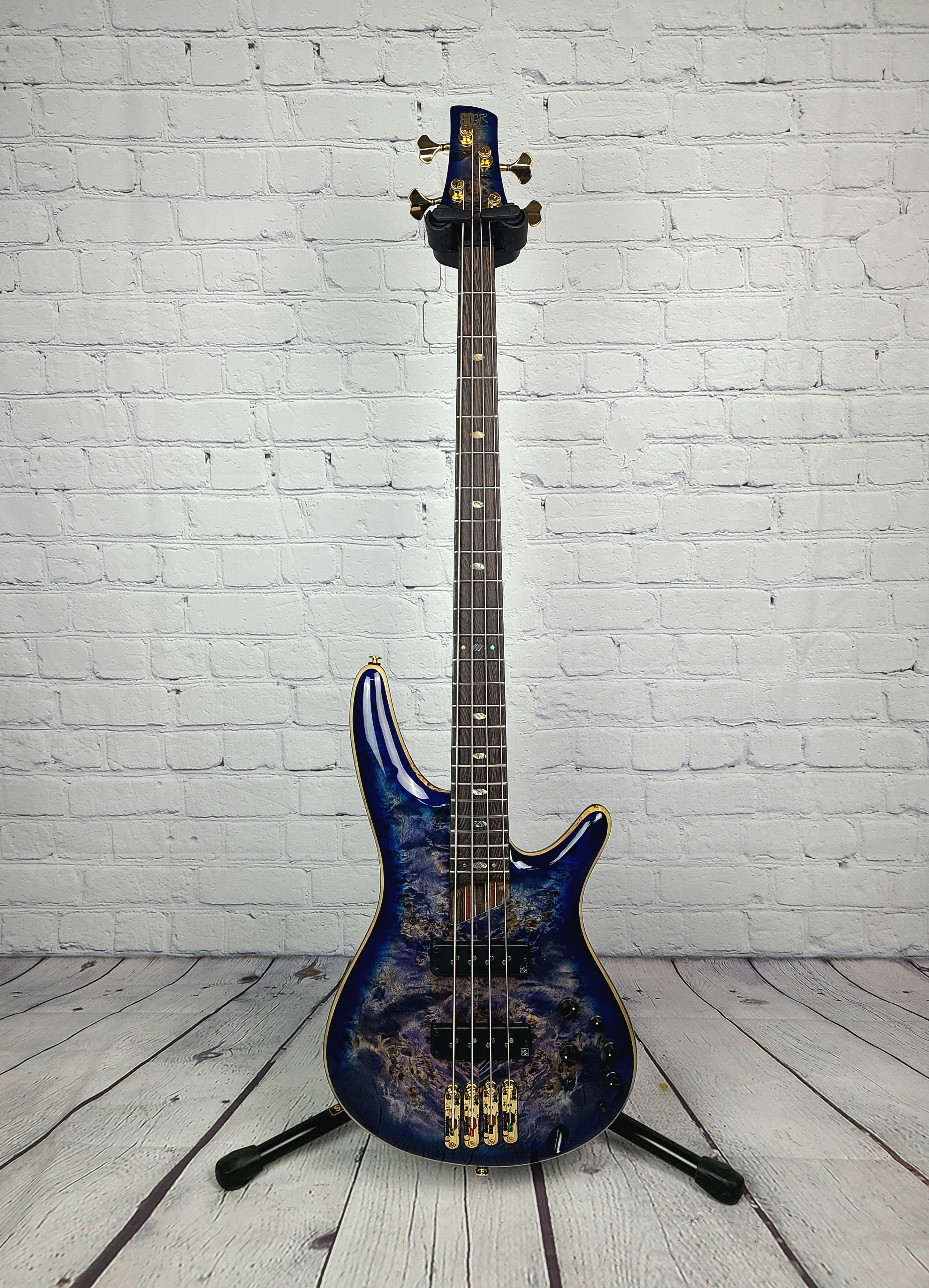 Ibanez Premium SR2600 CCB Electric Bass Guitar Cerulean Blue Burst – Guitar  Brando