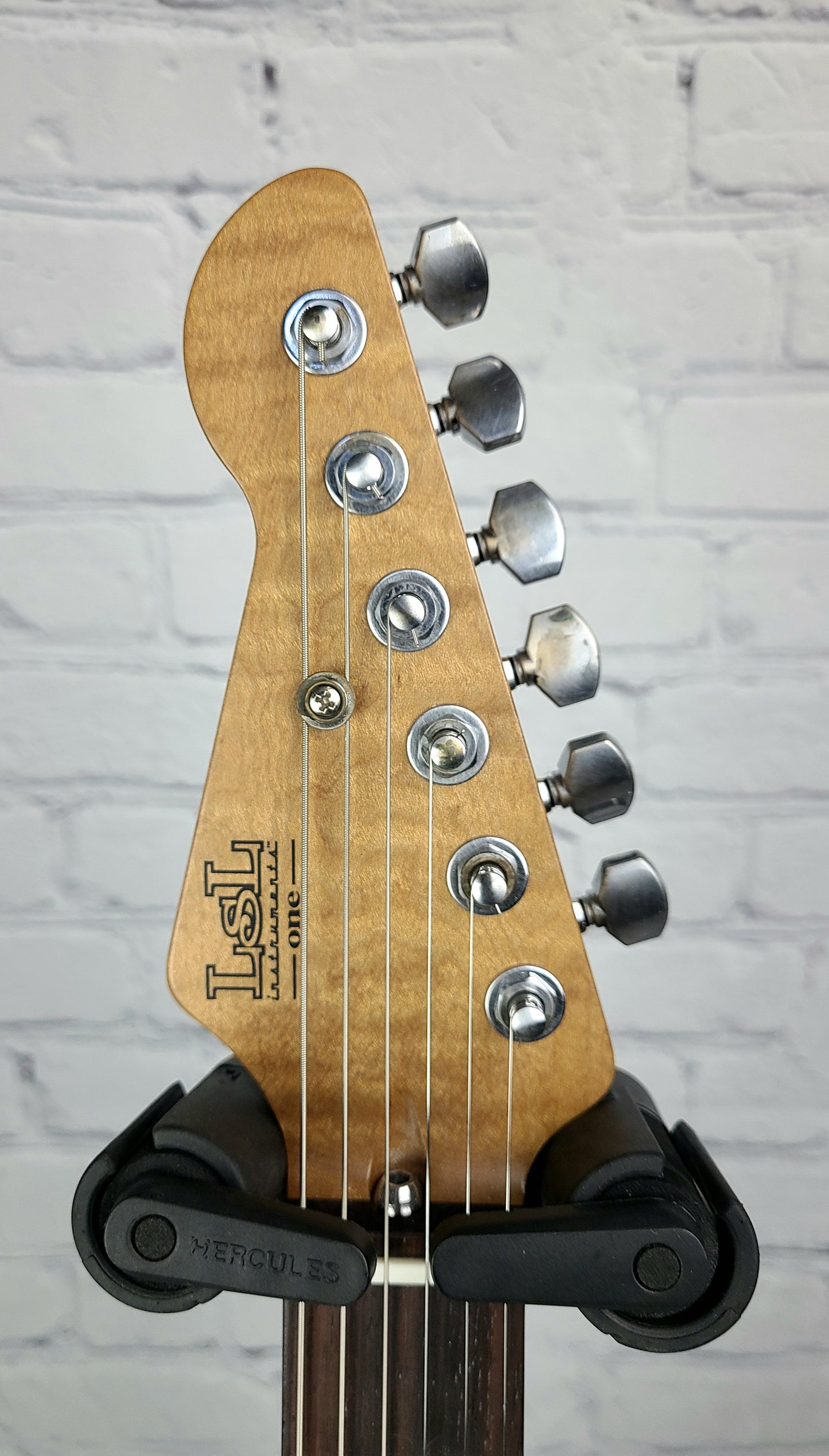 LSL Instruments Saticoy One Satin Seafoam Green H/S Reverse Headstock Roasted Figured Maple Neck