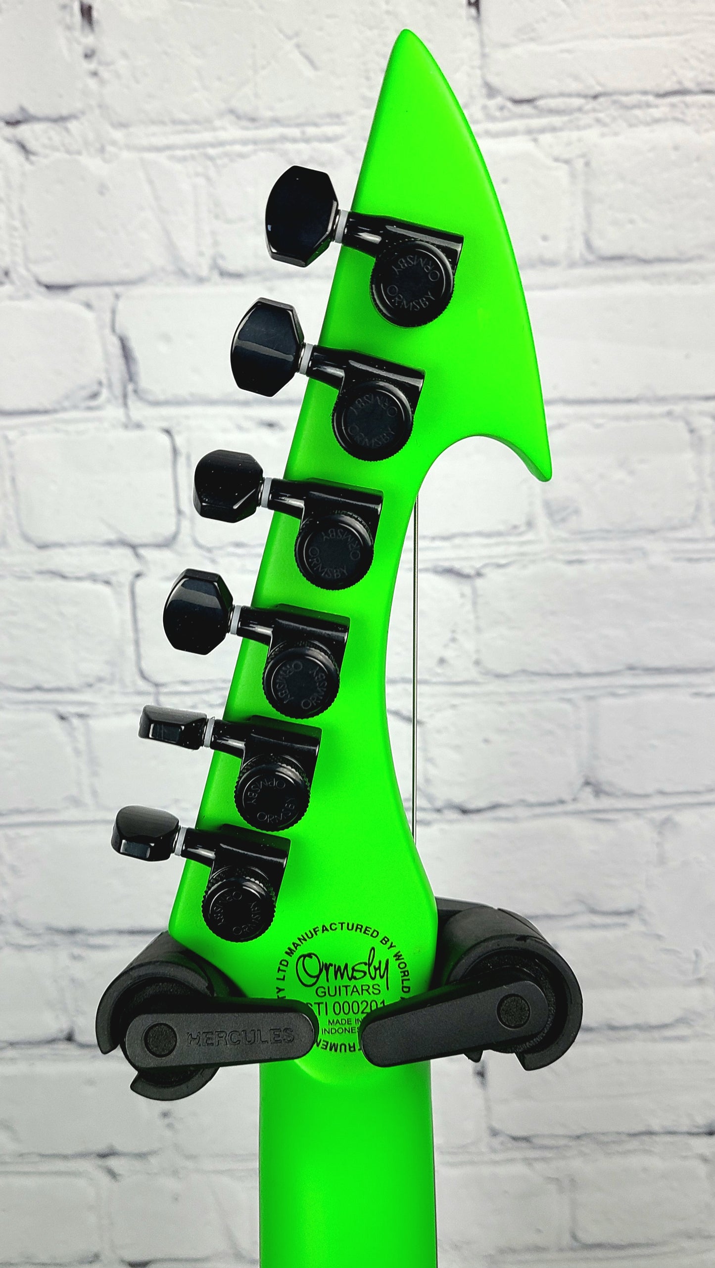Ormsby Guitars Hype GTI 6 String Toxic Green Electric Guitar Standard Scale