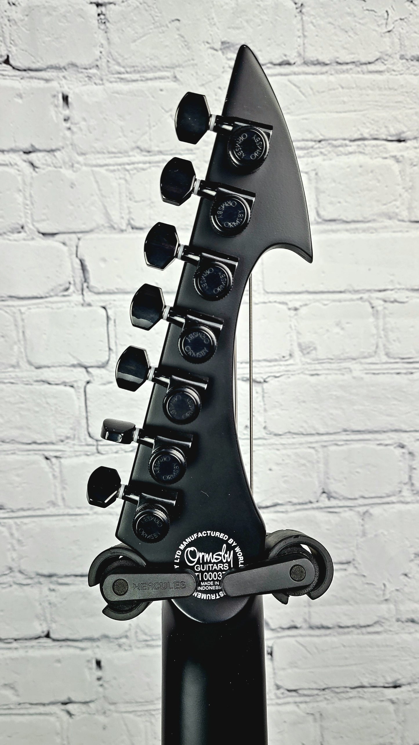 Ormsby Guitars Hype GTI 7 String Interceptor Black Electric Guitar 26.5" Scale