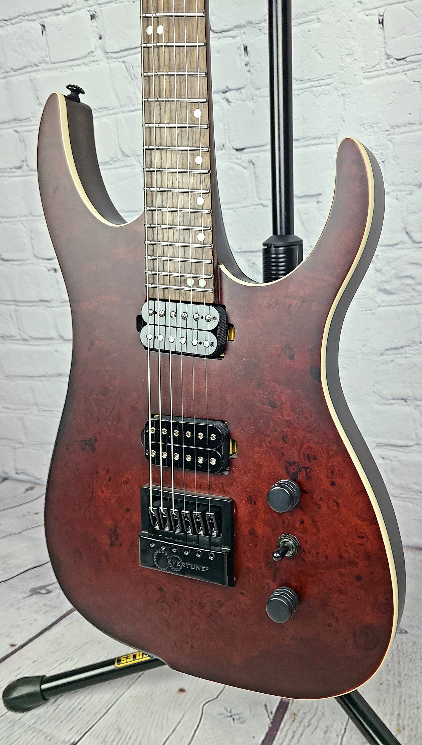 Ormsby Guitars Hype GTI 6 String Exotic Walnut Electric Guitar Evertune Multiscale