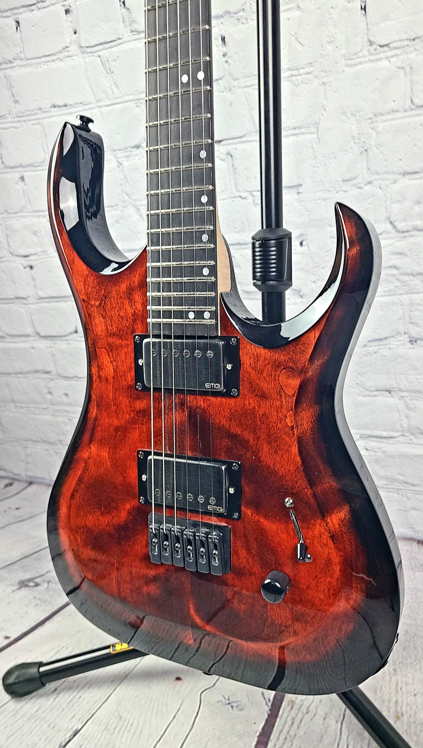 Charbonneau Guitars Scimtar 6S Deluxe String Volcano Burst Electric Guitar Made in Canada