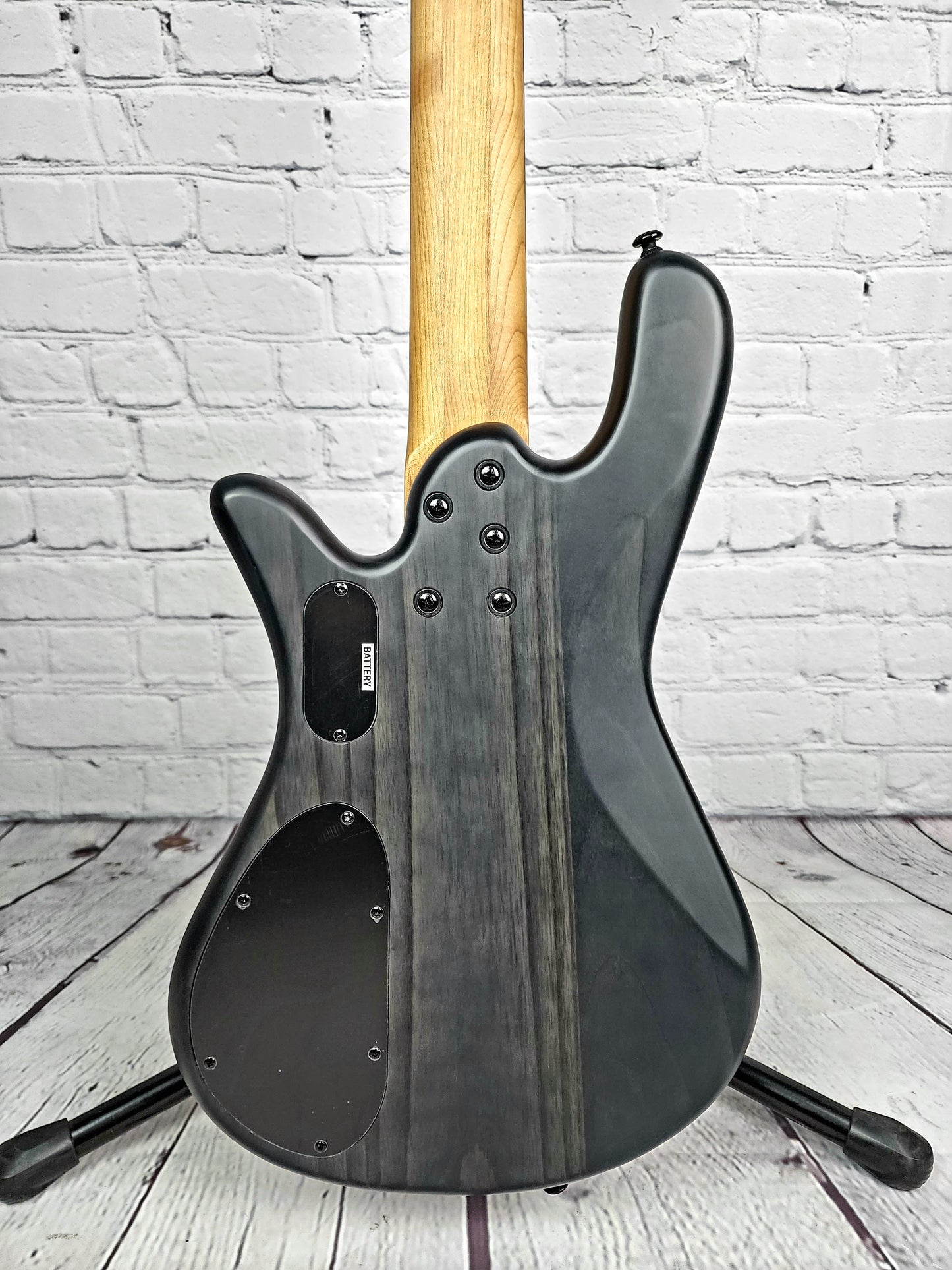 Spector NS Pulse II 5 String Bass Charcoal Black Satin Quilt Maple