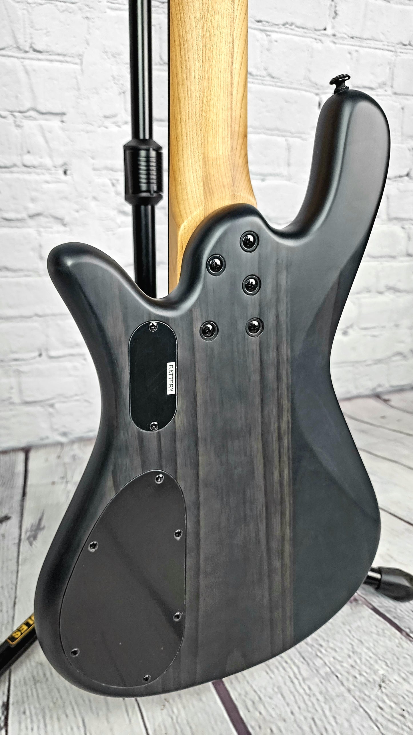 Spector NS Pulse II 5 String Bass Charcoal Black Satin Quilt Maple