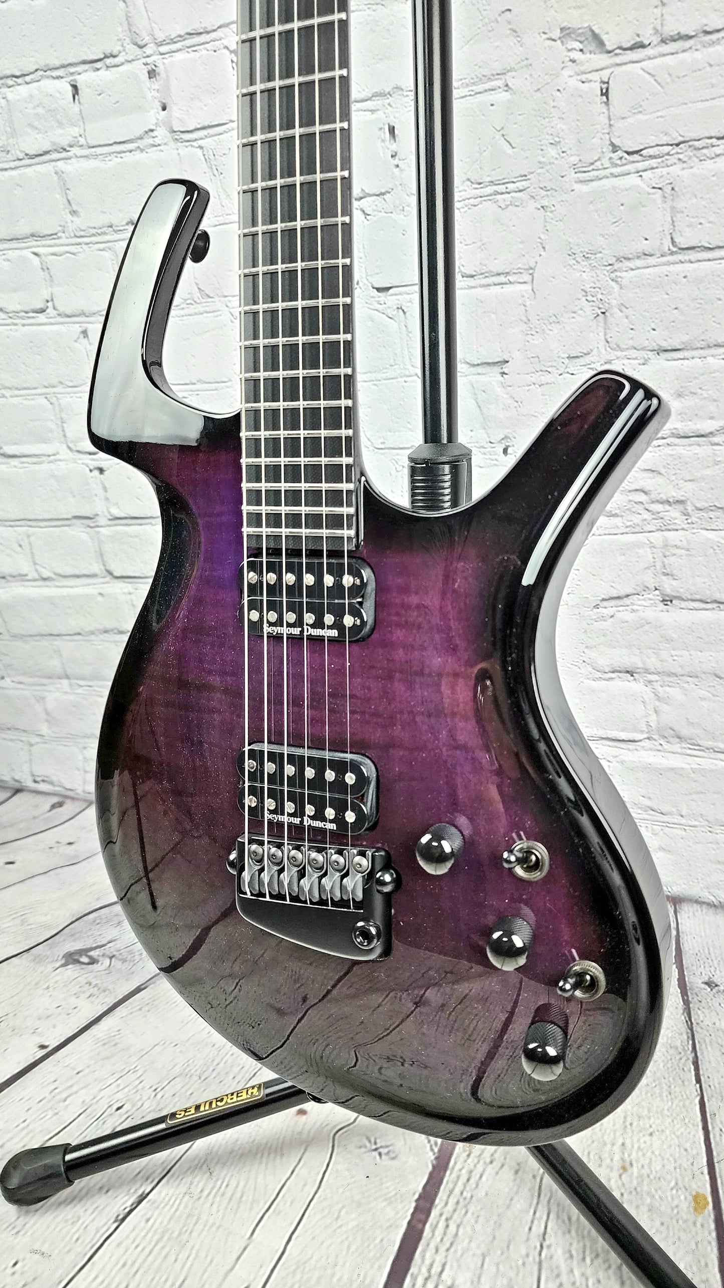 USED Parker Fly Mojo Flame Maple Purple Burst Electric Guitar