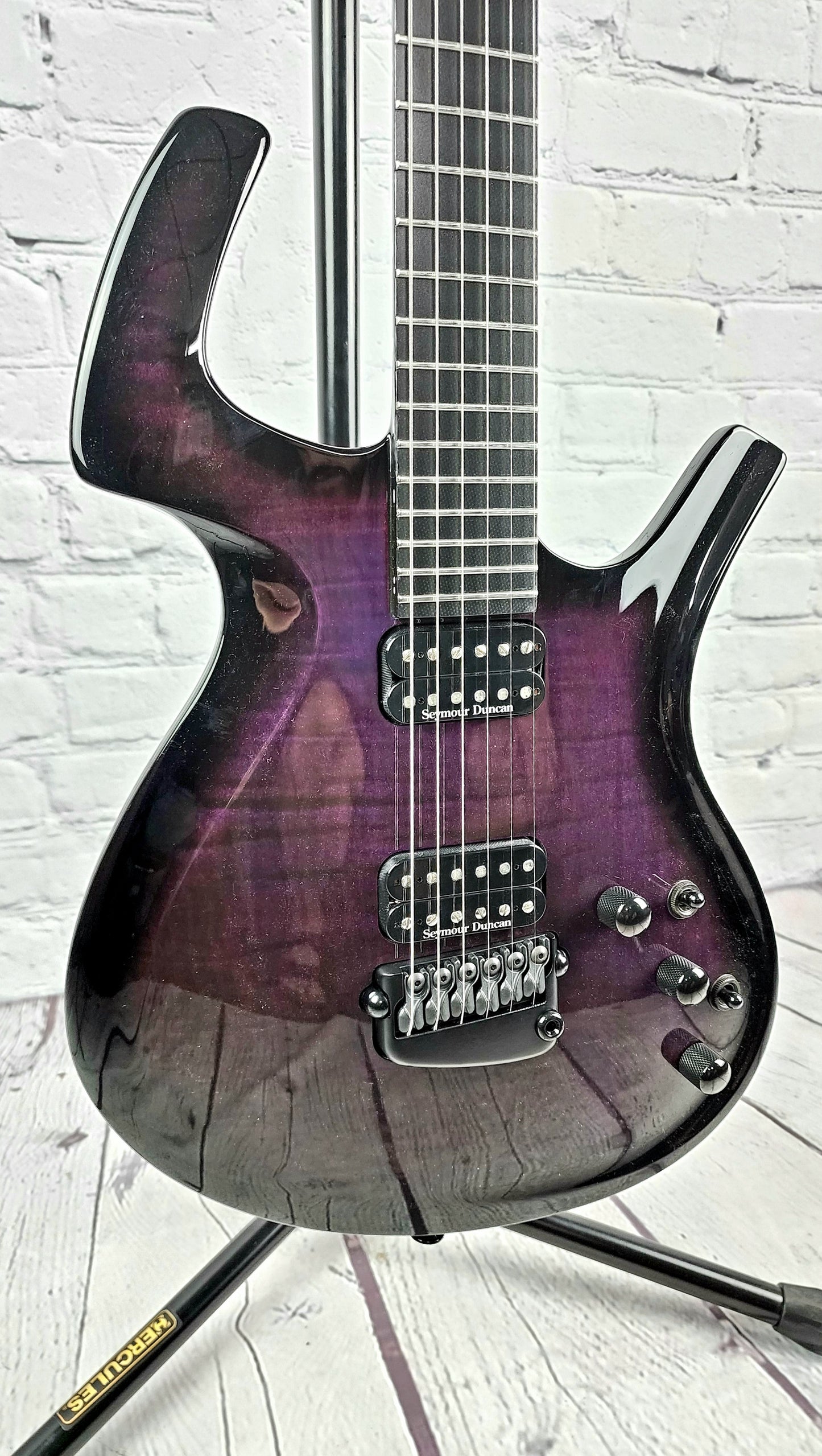 USED Parker Fly Mojo Flame Maple Purple Burst Electric Guitar